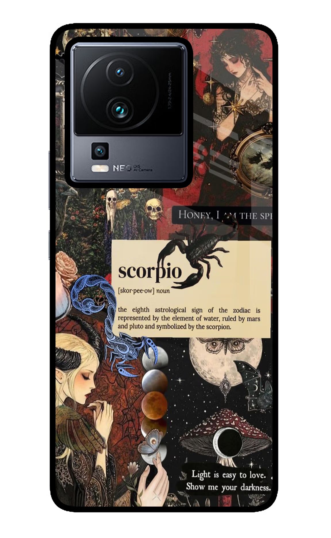 Scorpio Zodiac iQOO Neo 7 Back Cover - Scorpio Zodiac iQOO Neo 7 Glass Case Back Cover by Casekaro Scorpio Zodiac iQOO Neo 7 Glass Case Back Cover by Casekaro