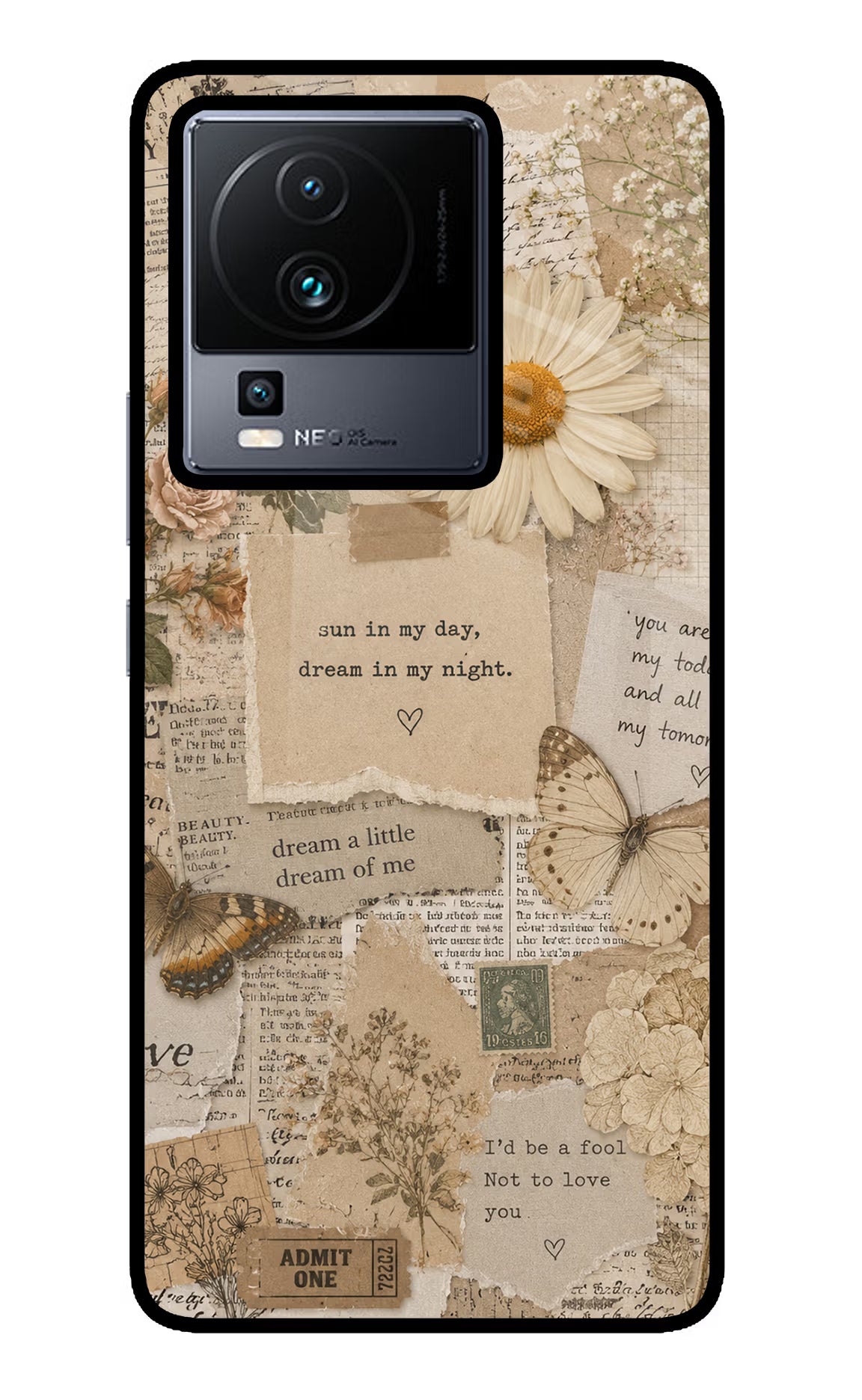 Vintage case iQOO Neo 7 Glass Case - Vintage case iQOO Neo 7 Glass Case Vintage case iQOO Neo 7 Glass Case