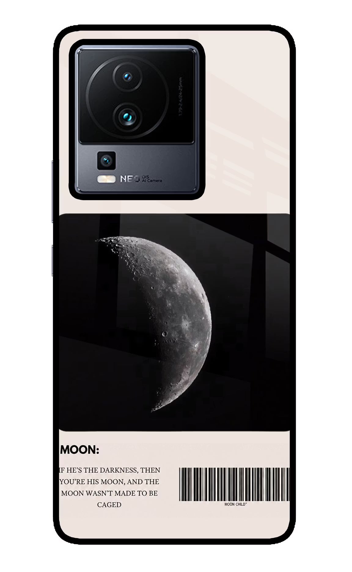 Moon Phase iQOO Neo 7 Glass Case - Moon Phase iQOO Neo 7 Glass Case Moon Phase iQOO Neo 7 Glass Case
