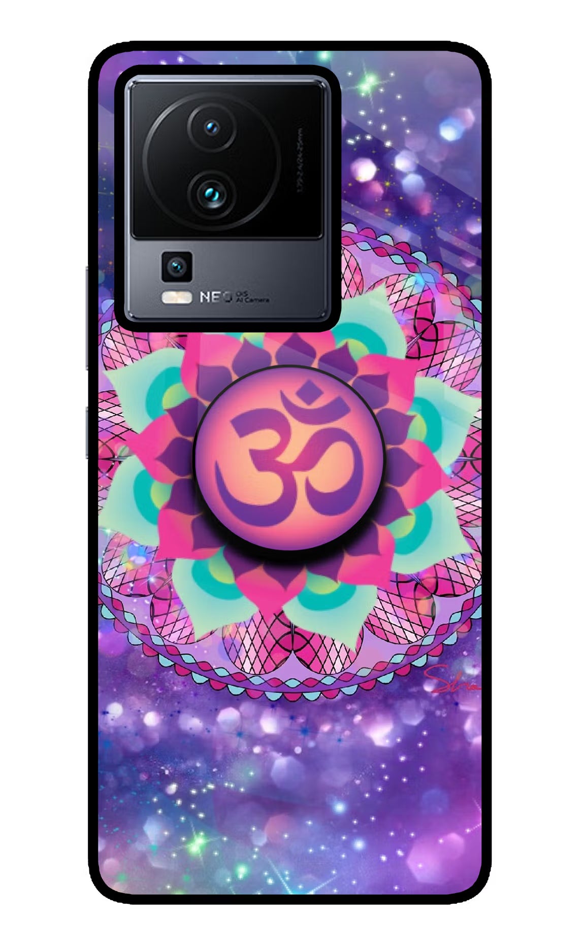 Om Purple iQOO Neo 7 Pop Case by Casekaro