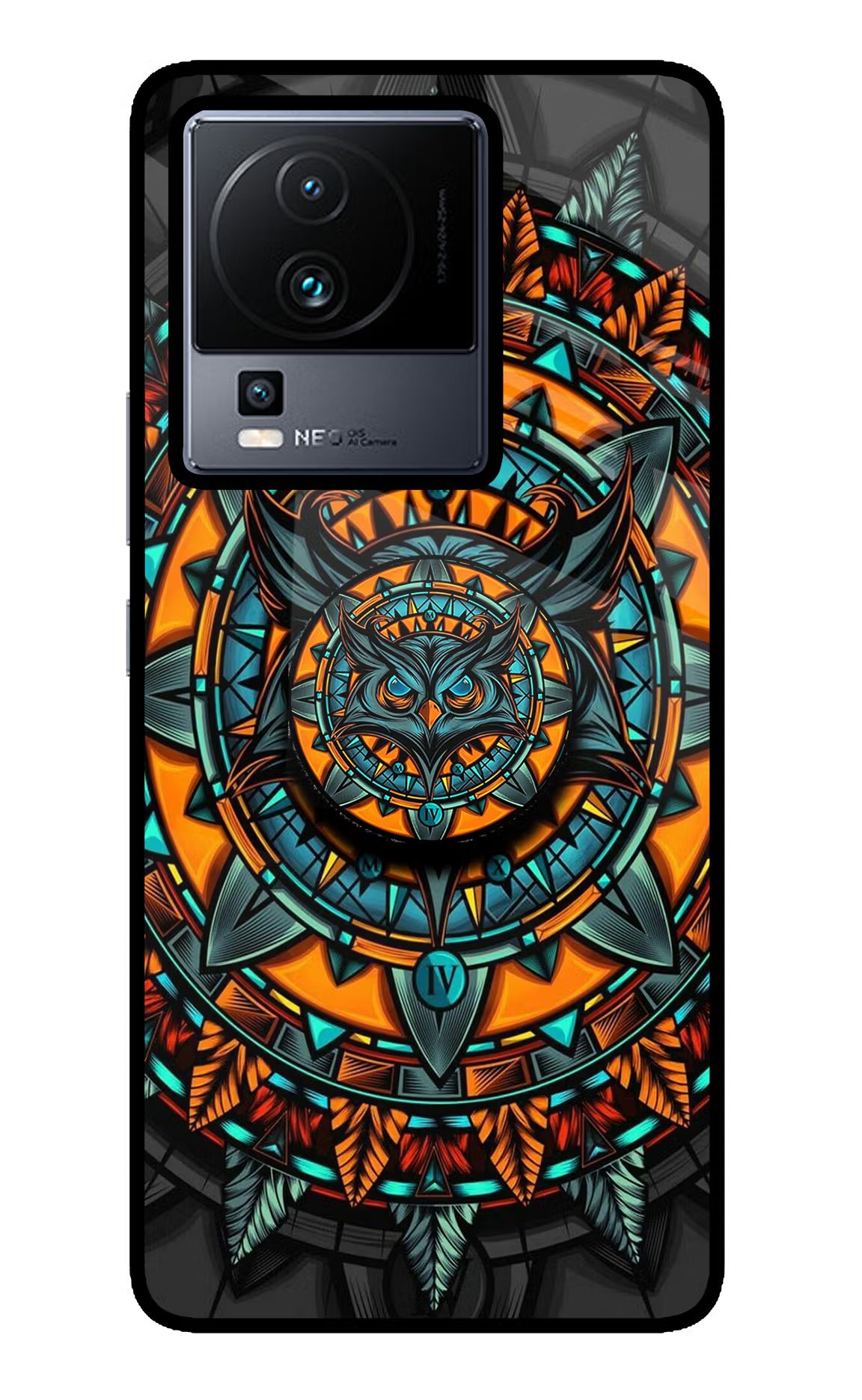 Angry Owl iQOO Neo 7 Pop Case - Angry Owl iQOO Neo 7 Pop Case by Casekaro Angry Owl iQOO Neo 7 Pop Case by Casekaro