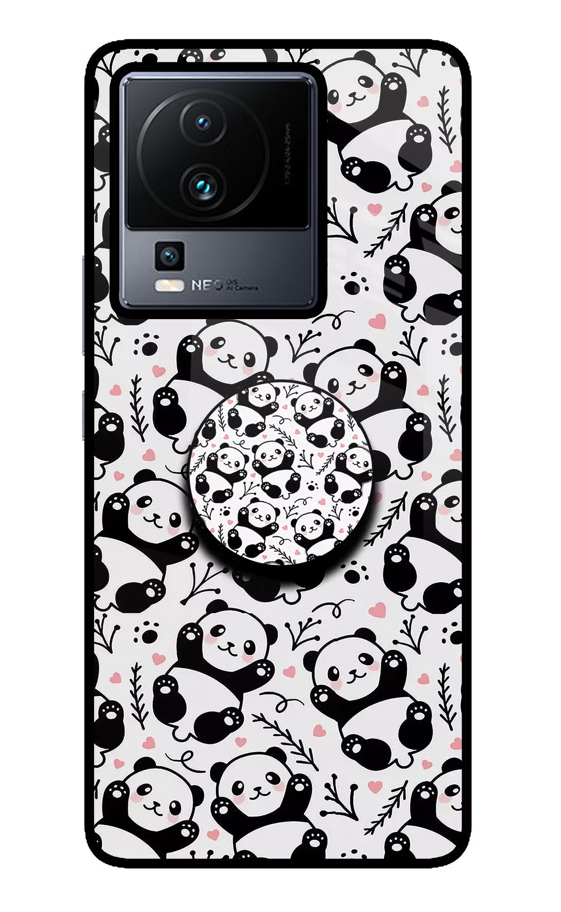 Cute Panda iQOO Neo 7 Pop Case - Cute Panda iQOO Neo 7 Pop Case by Casekaro Cute Panda iQOO Neo 7 Pop Case by Casekaro