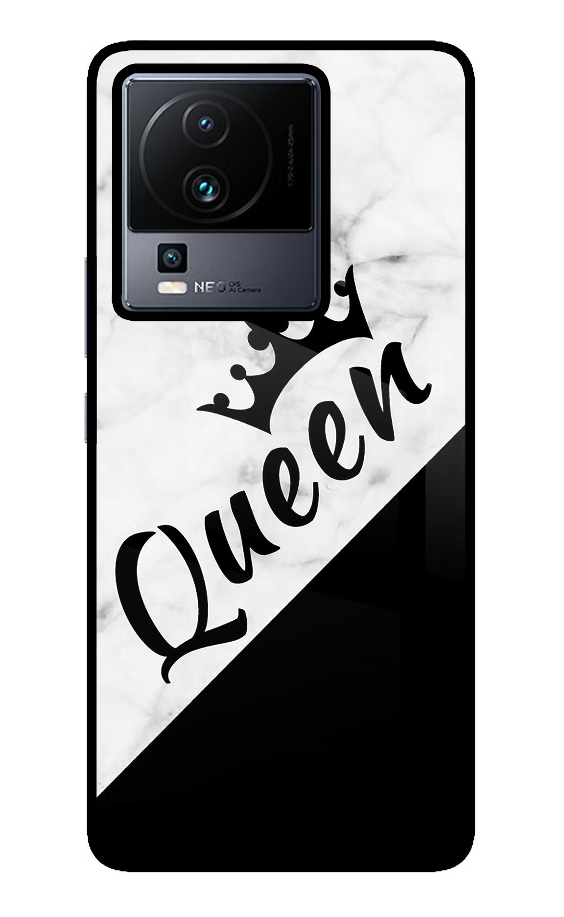 Queen iQOO Neo 7 Pro Glass Case - Queen iQOO Neo 7 Pro Glass Case Queen iQOO Neo 7 Pro Glass Case