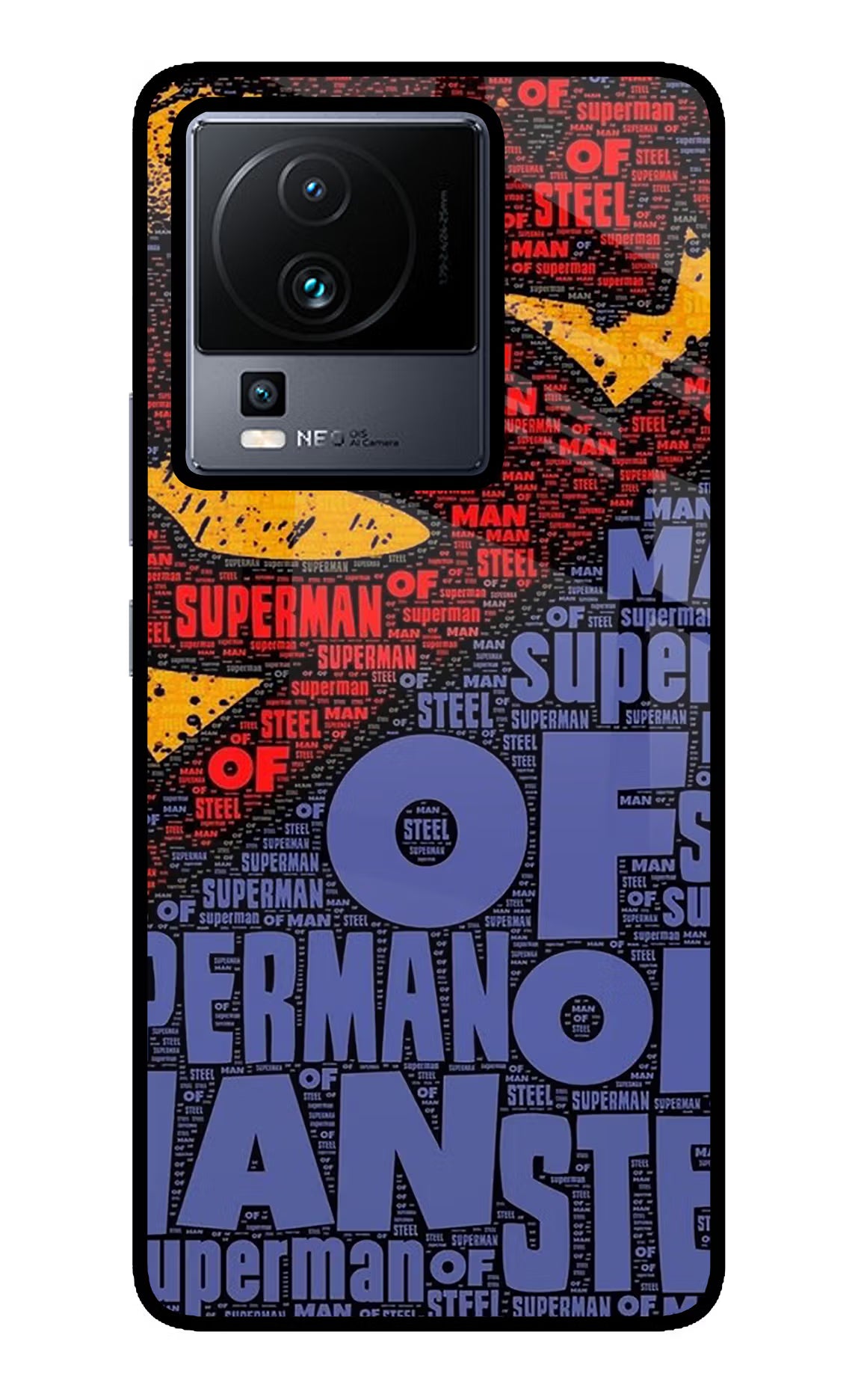 Superman iQOO Neo 7 Pro Glass Case - Superman iQOO Neo 7 Pro Glass Case Superman iQOO Neo 7 Pro Glass Case