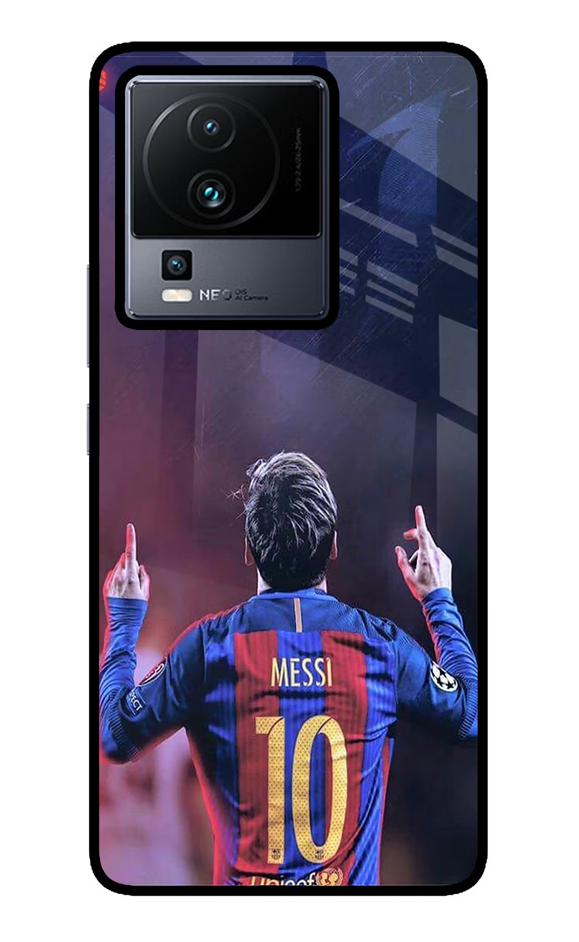 Messi iQOO Neo 7 Pro Glass Case - Messi iQOO Neo 7 Pro Glass Case Messi iQOO Neo 7 Pro Glass Case
