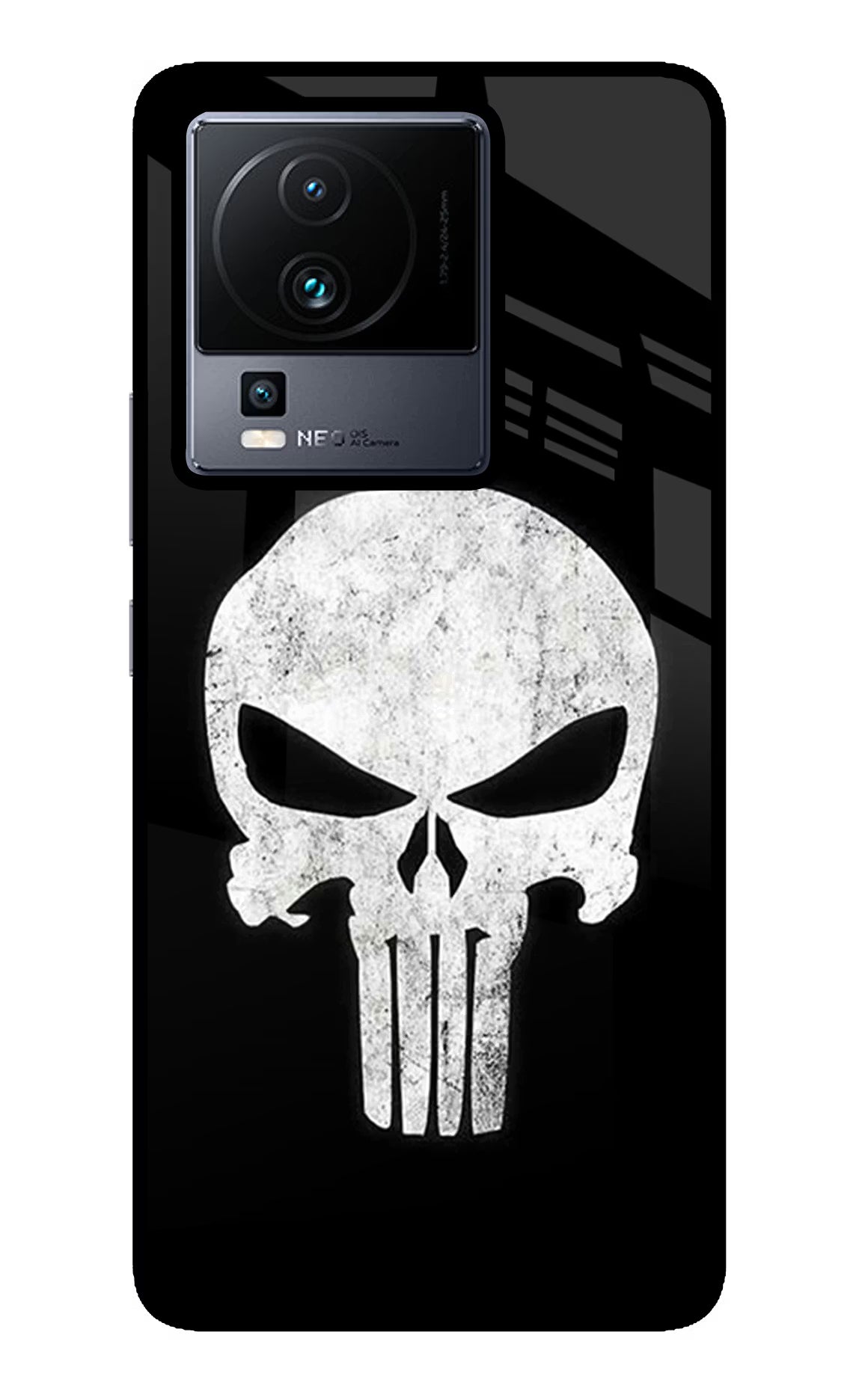 Punisher Skull iQOO Neo 7 Pro Glass Case - Punisher Skull iQOO Neo 7 Pro Glass Case Punisher Skull iQOO Neo 7 Pro Glass Case