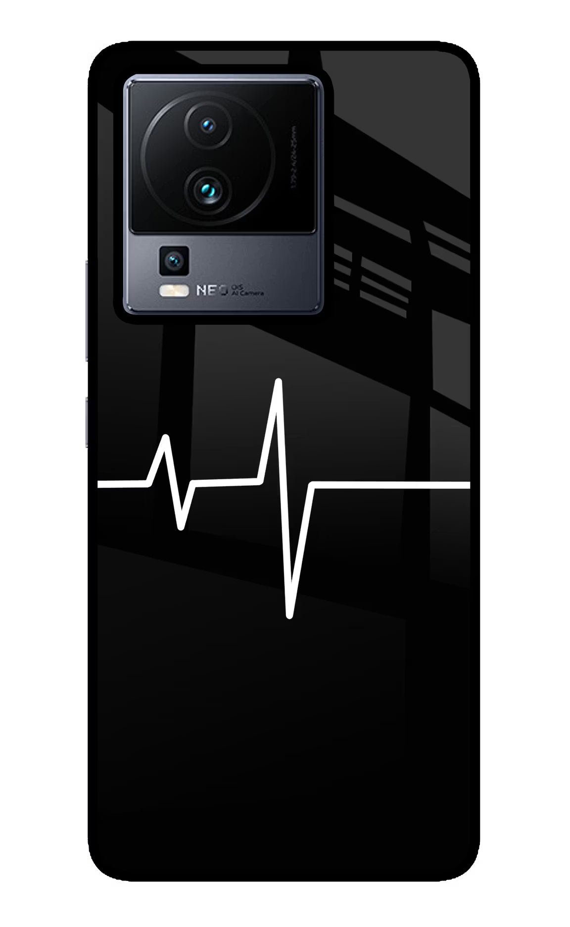 Heart Beats iQOO Neo 7 Pro Glass Case - Heart Beats iQOO Neo 7 Pro Glass Case Heart Beats iQOO Neo 7 Pro Glass Case