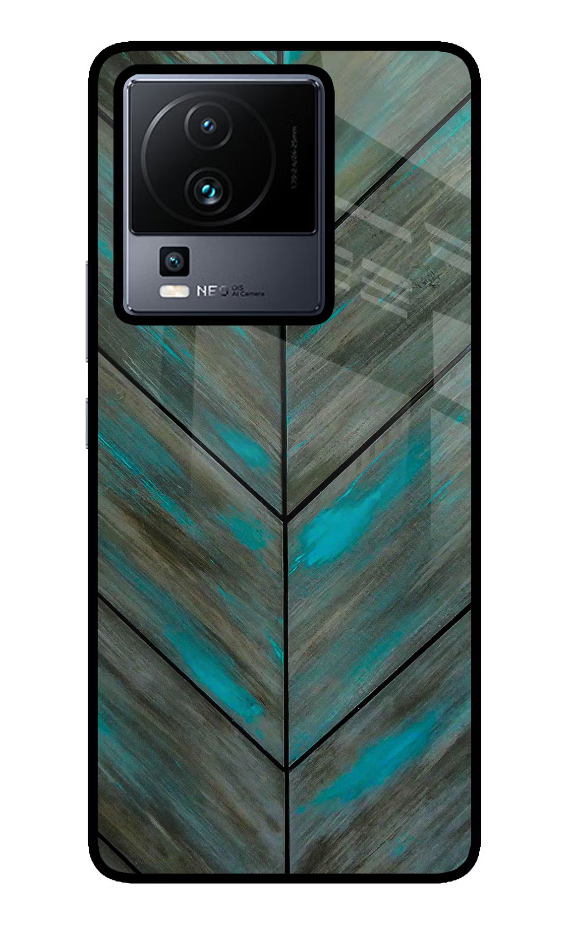 Pattern iQOO Neo 7 Pro Glass Case Back Cover by Casekaro