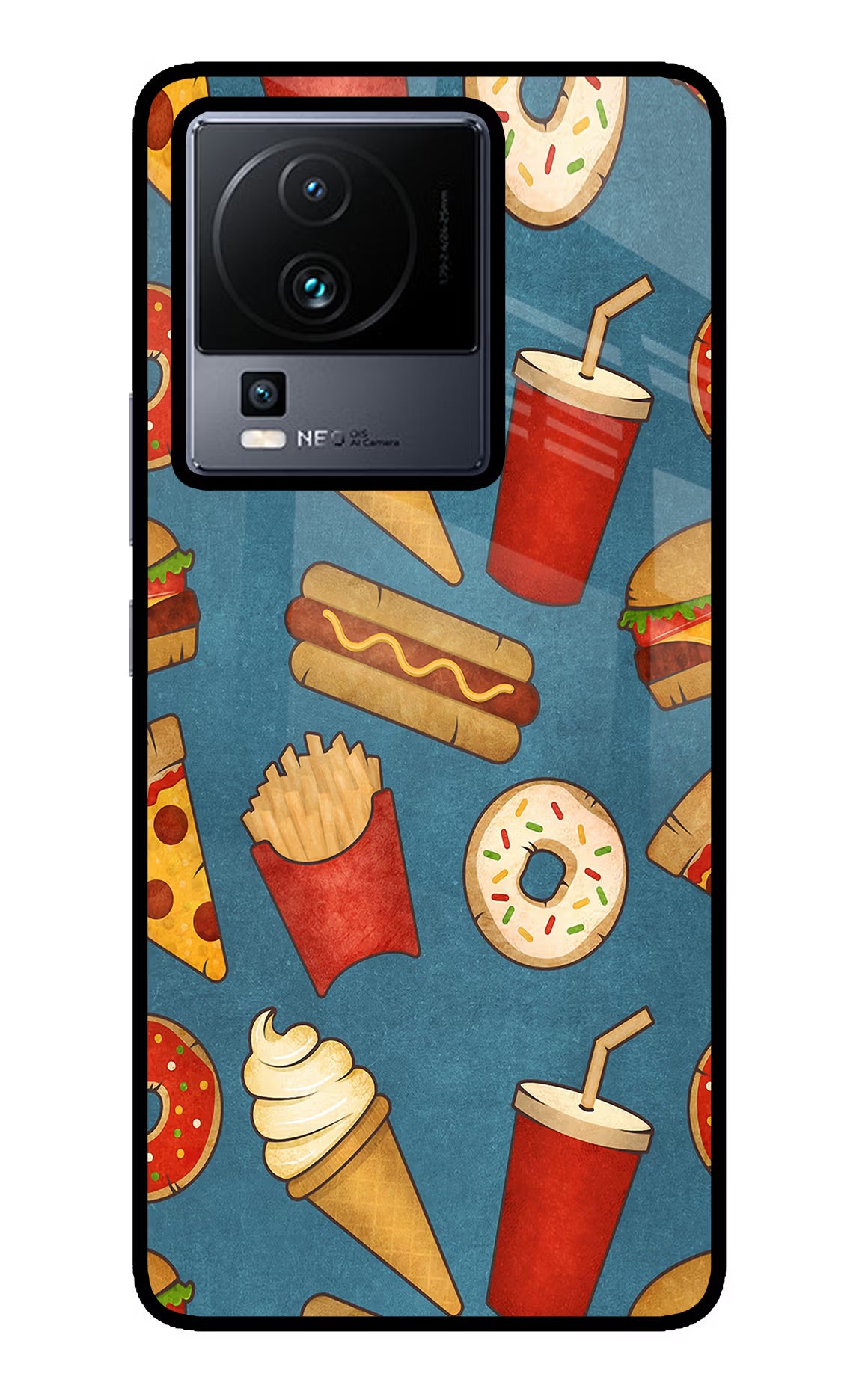 Foodie iQOO Neo 7 Pro Glass Case - Foodie iQOO Neo 7 Pro Glass Case Foodie iQOO Neo 7 Pro Glass Case
