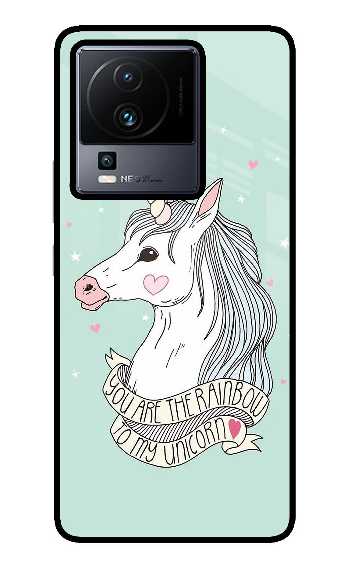 Unicorn Wallpaper iQOO Neo 7 Pro Glass Case Back Cover by Casekaro