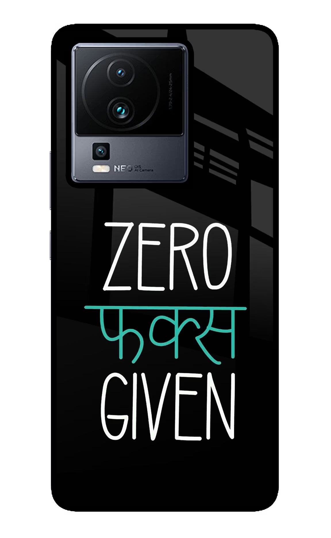 Zero Fucks Given iQOO Neo 7 Pro Glass Case - Zero Fucks Given iQOO Neo 7 Pro Glass Case Zero Fucks Given iQOO Neo 7 Pro Glass Case