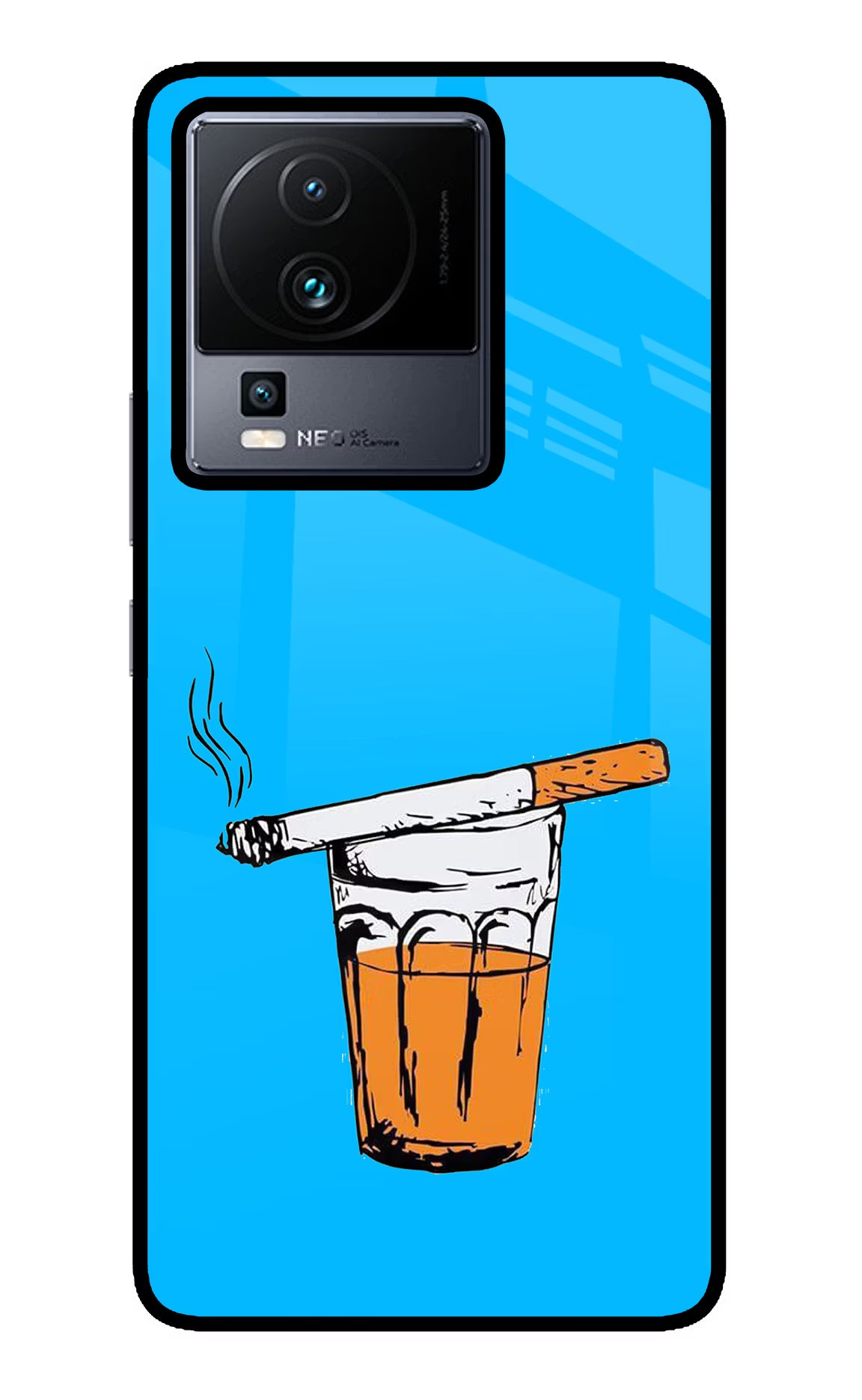 Chai Sutta iQOO Neo 7 Pro Glass Case - Chai Sutta iQOO Neo 7 Pro Glass Case Chai Sutta iQOO Neo 7 Pro Glass Case