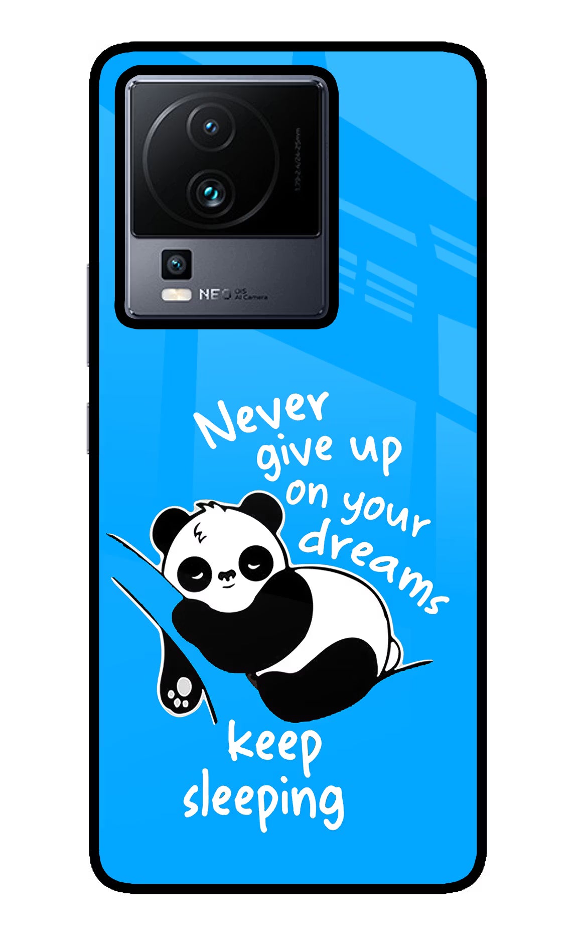 Keep Sleeping iQOO Neo 7 Pro Glass Case Back Cover by Casekaro