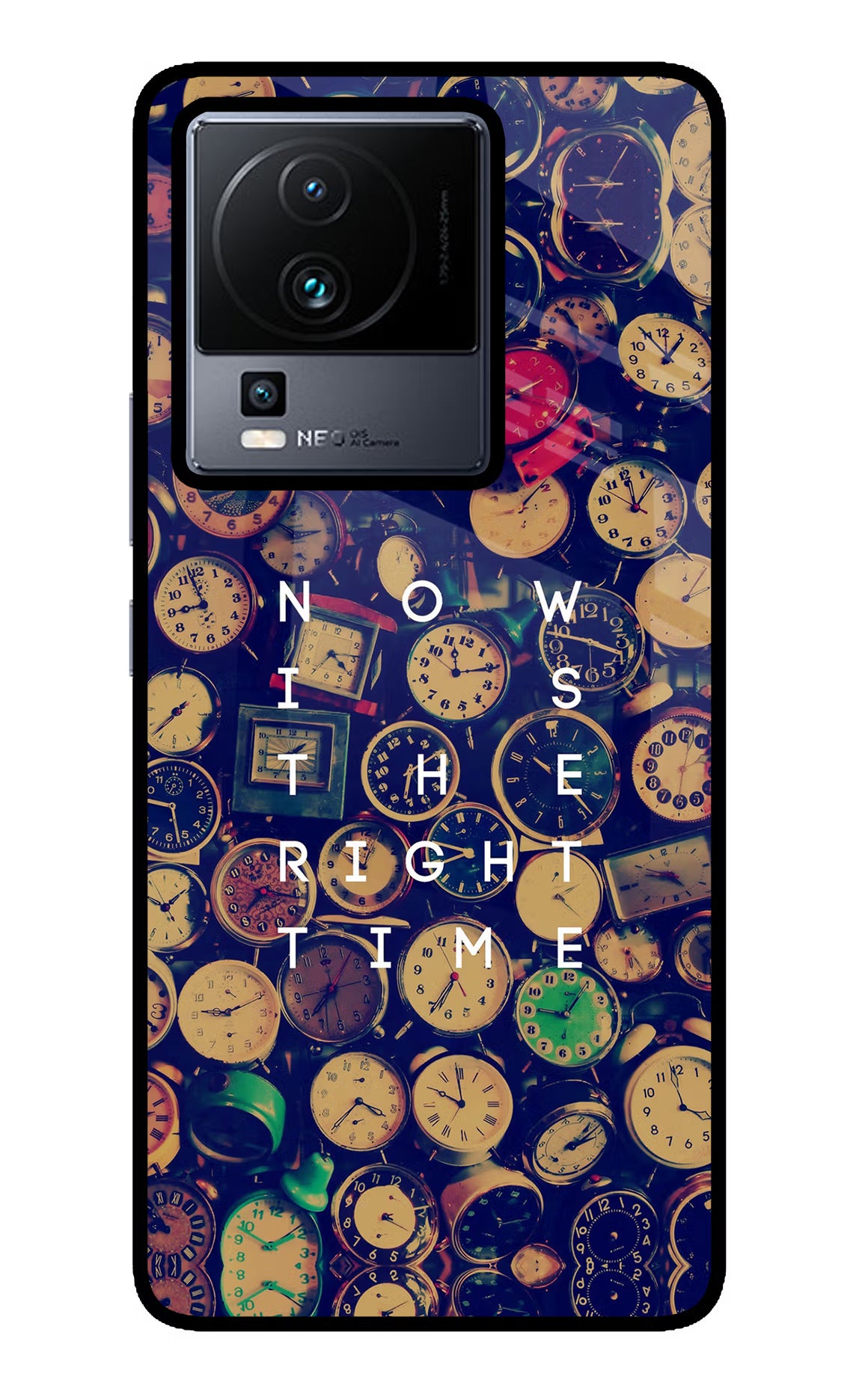 Now is the Right Time Quote iQOO Neo 7 Pro Glass Case - Now is the Right Time Quote iQOO Neo 7 Pro Glass Case Now is the Right Time Quote iQOO Neo 7 Pro Glass Case