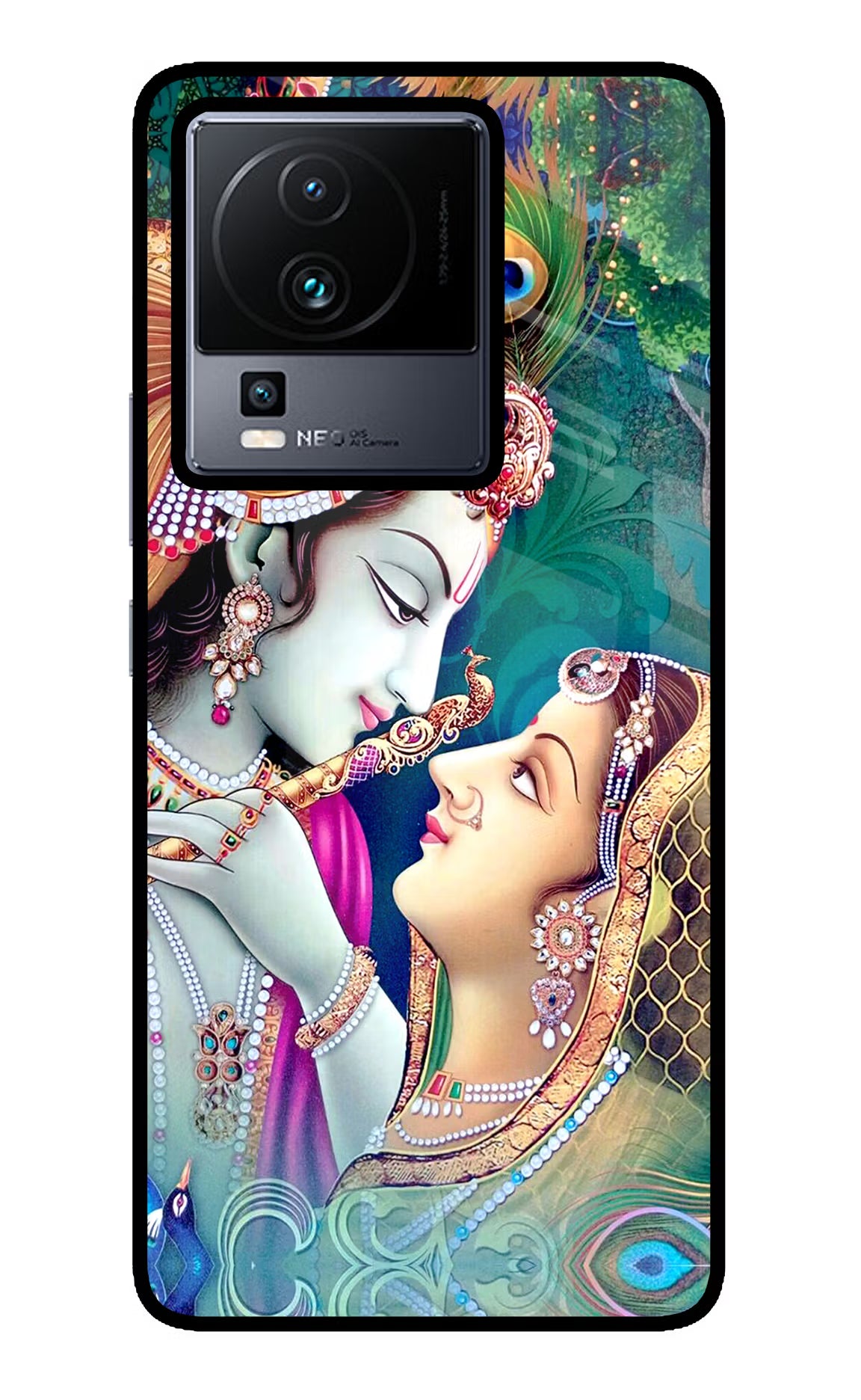 Lord Radha Krishna iQOO Neo 7 Pro Glass Case - Lord Radha Krishna iQOO Neo 7 Pro Glass Case Lord Radha Krishna iQOO Neo 7 Pro Glass Case