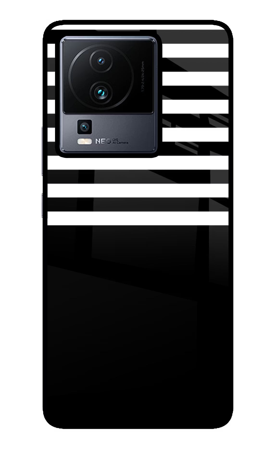 Black and White Print iQOO Neo 7 Pro Glass Case - Black and White Print iQOO Neo 7 Pro Glass Case Black and White Print iQOO Neo 7 Pro Glass Case