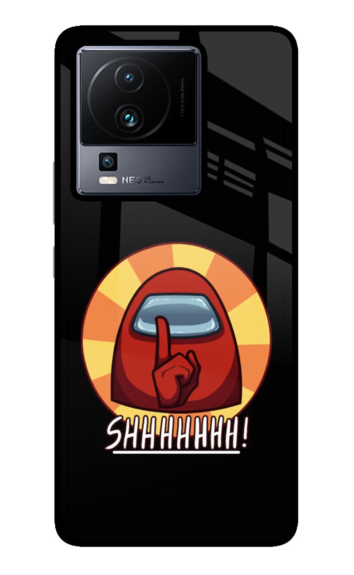 Among Us Shhh! iQOO Neo 7 Pro Glass Case - Among Us Shhh! iQOO Neo 7 Pro Glass Case Among Us Shhh! iQOO Neo 7 Pro Glass Case