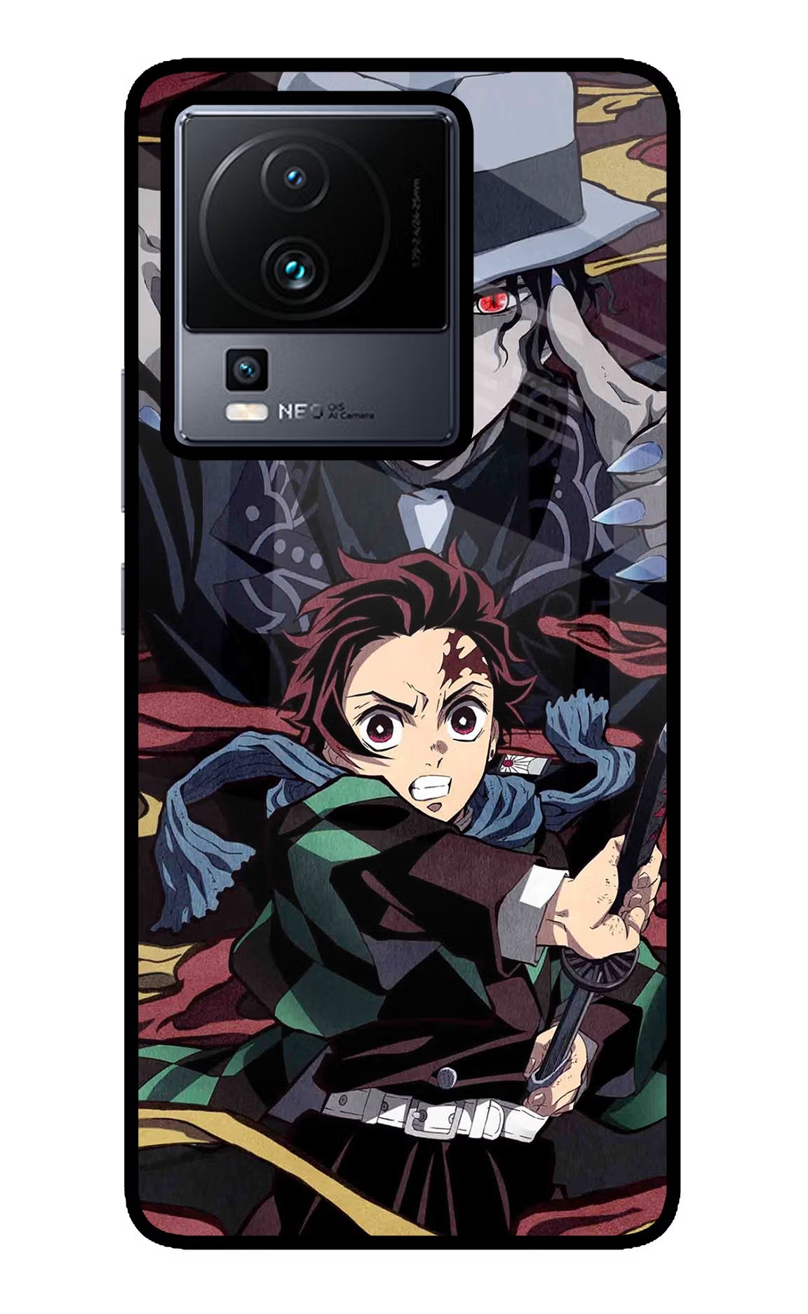 Demon Slayer iQOO Neo 7 Pro Glass Case Back Cover by Casekaro