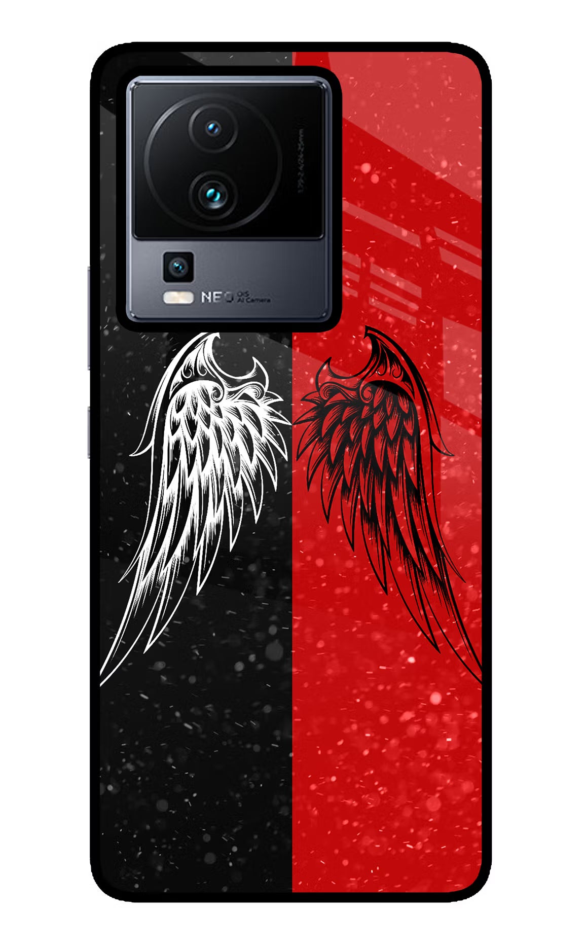 Wings iQOO Neo 7 Pro Glass Case - Wings iQOO Neo 7 Pro Glass Case Wings iQOO Neo 7 Pro Glass Case