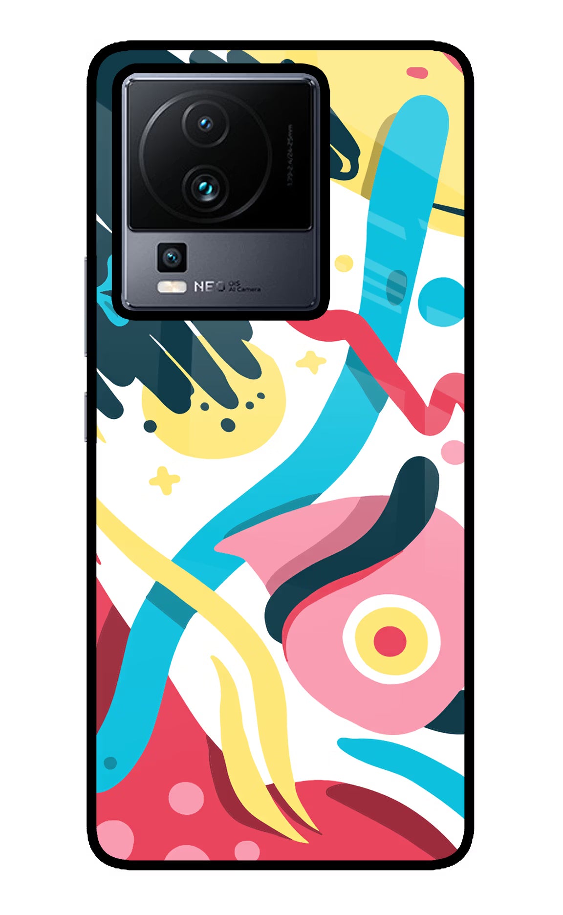 Trippy iQOO Neo 7 Pro Glass Case Back Cover by Casekaro