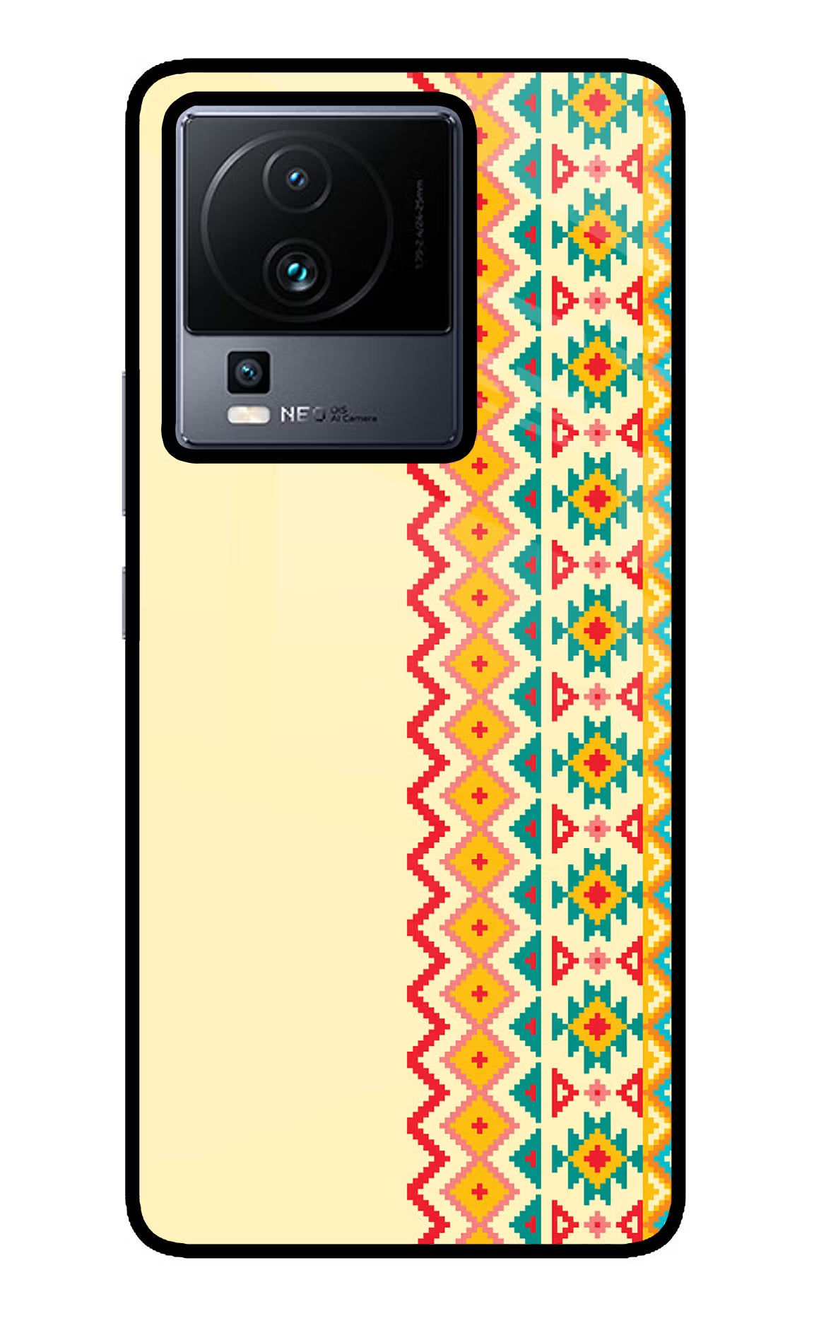 Ethnic Seamless iQOO Neo 7 Pro Glass Case - Ethnic Seamless iQOO Neo 7 Pro Glass Case Ethnic Seamless iQOO Neo 7 Pro Glass Case