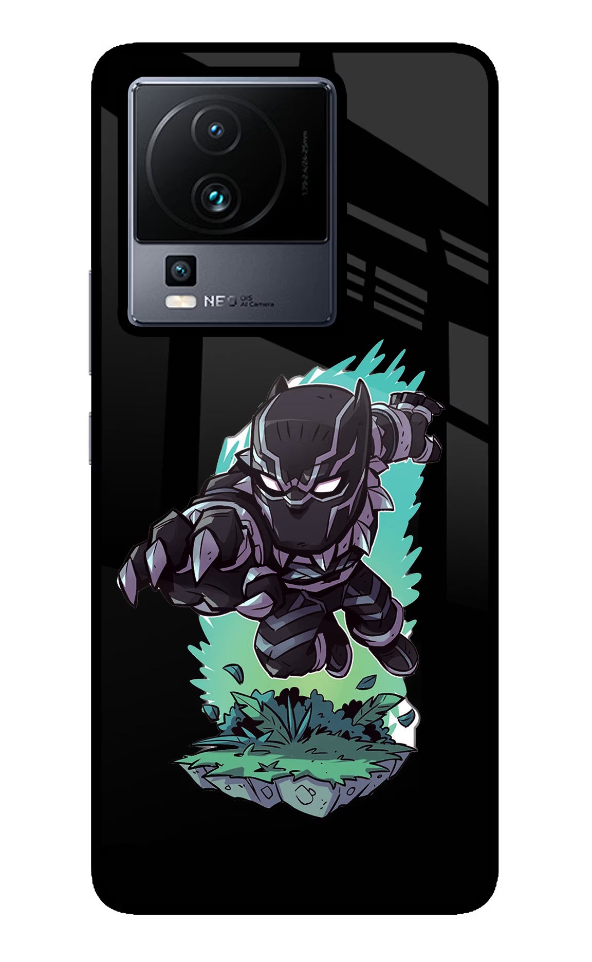 Black Panther iQOO Neo 7 Pro Glass Case - Black Panther iQOO Neo 7 Pro Glass Case Black Panther iQOO Neo 7 Pro Glass Case