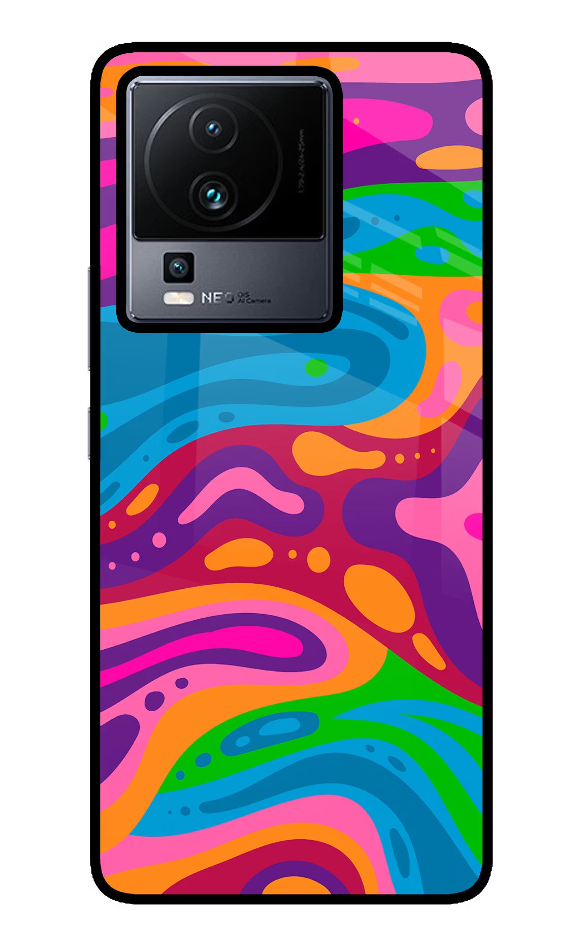 Trippy Pattern iQOO Neo 7 Pro Glass Case - Trippy Pattern iQOO Neo 7 Pro Glass Case Trippy Pattern iQOO Neo 7 Pro Glass Case