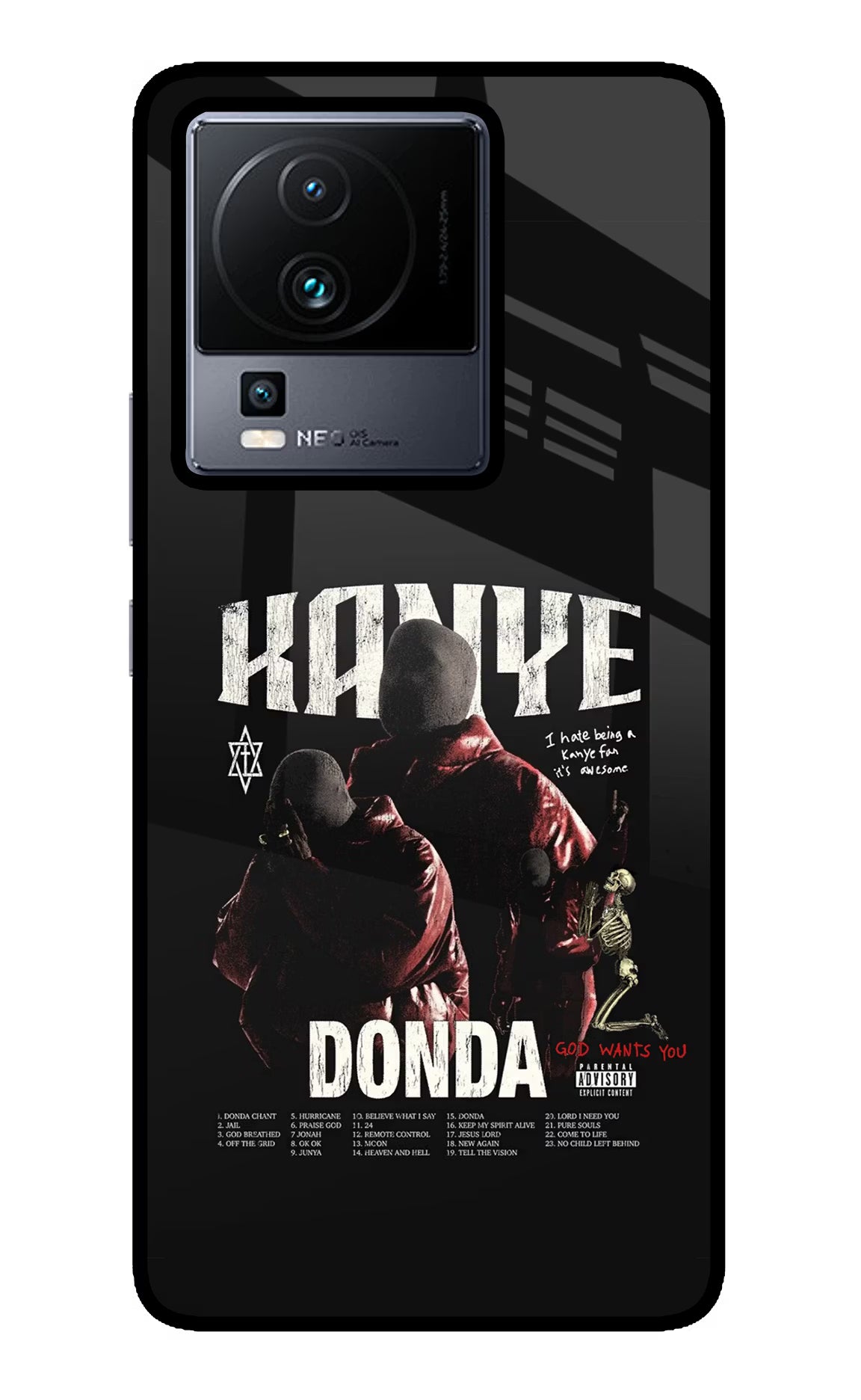 Donda Kanye West iQOO Neo 7 Pro Glass Case - Donda Kanye West iQOO Neo 7 Pro Glass Case Donda Kanye West iQOO Neo 7 Pro Glass Case