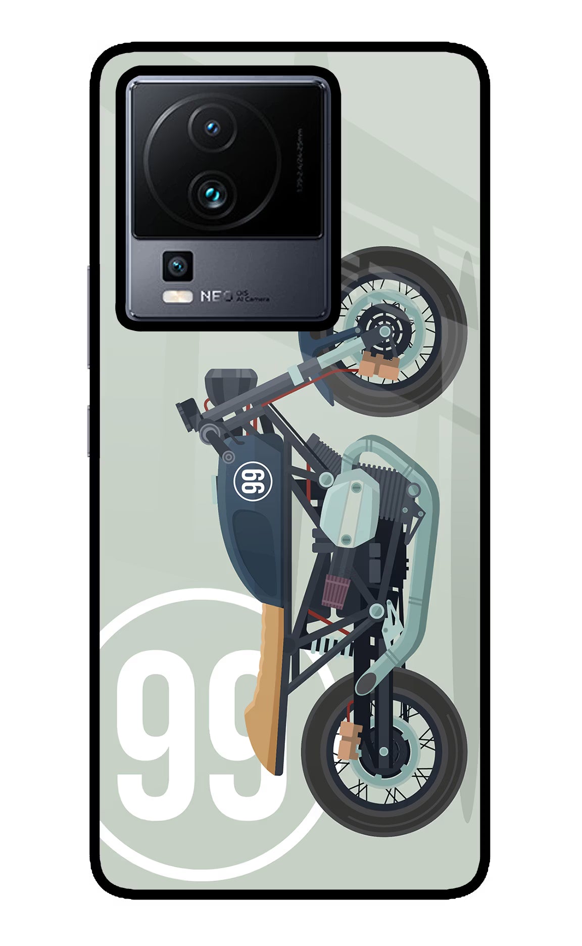 Classic Cafe Racer 99 iQOO Neo 7 Pro Glass Case - Classic Cafe Racer 99 iQOO Neo 7 Pro Glass Case Classic Cafe Racer 99 iQOO Neo 7 Pro Glass Case