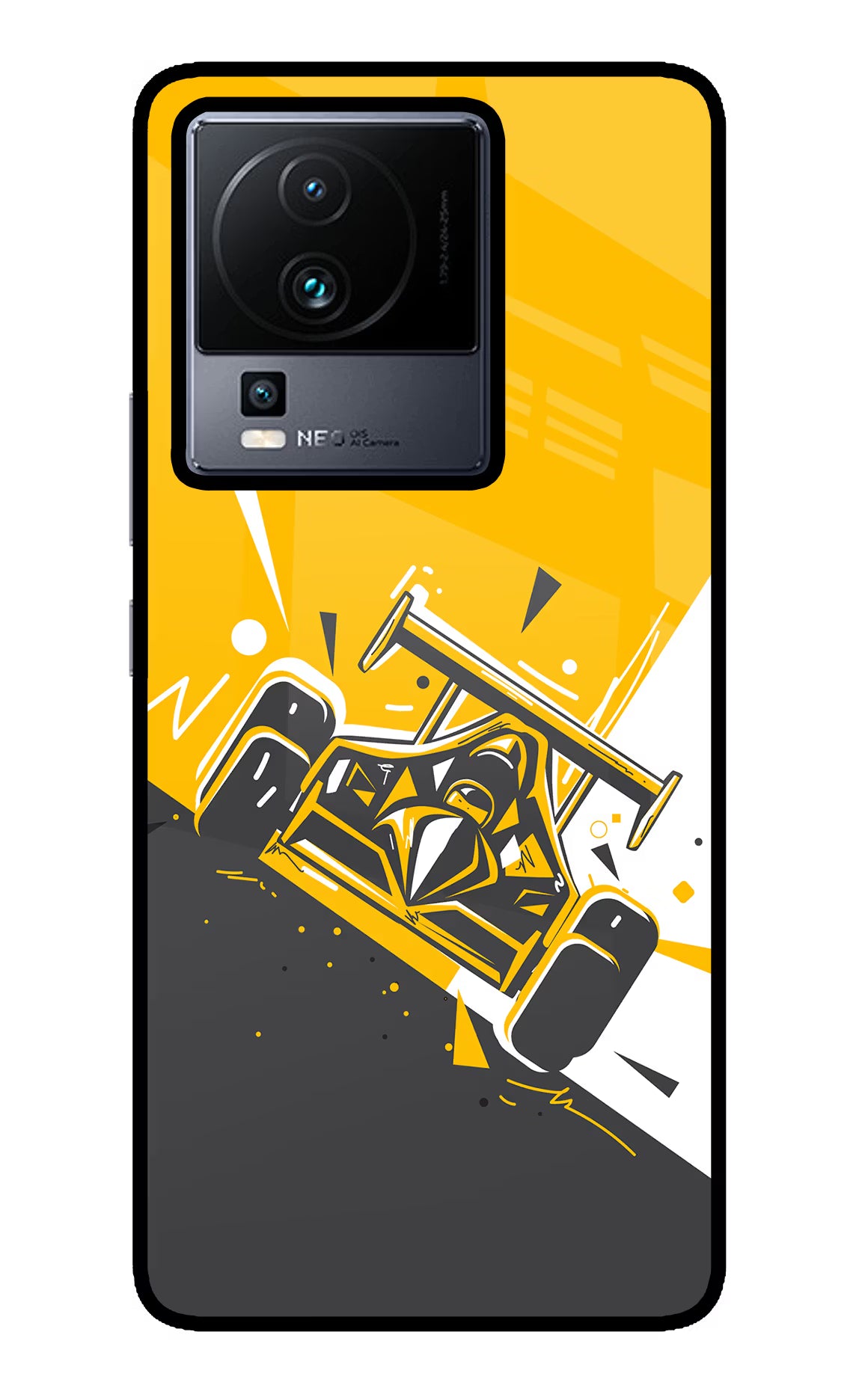 Track King iQOO Neo 7 Pro Back Cover - Track King iQOO Neo 7 Pro Glass Case Back Cover by Casekaro Track King iQOO Neo 7 Pro Glass Case Back Cover by Casekaro