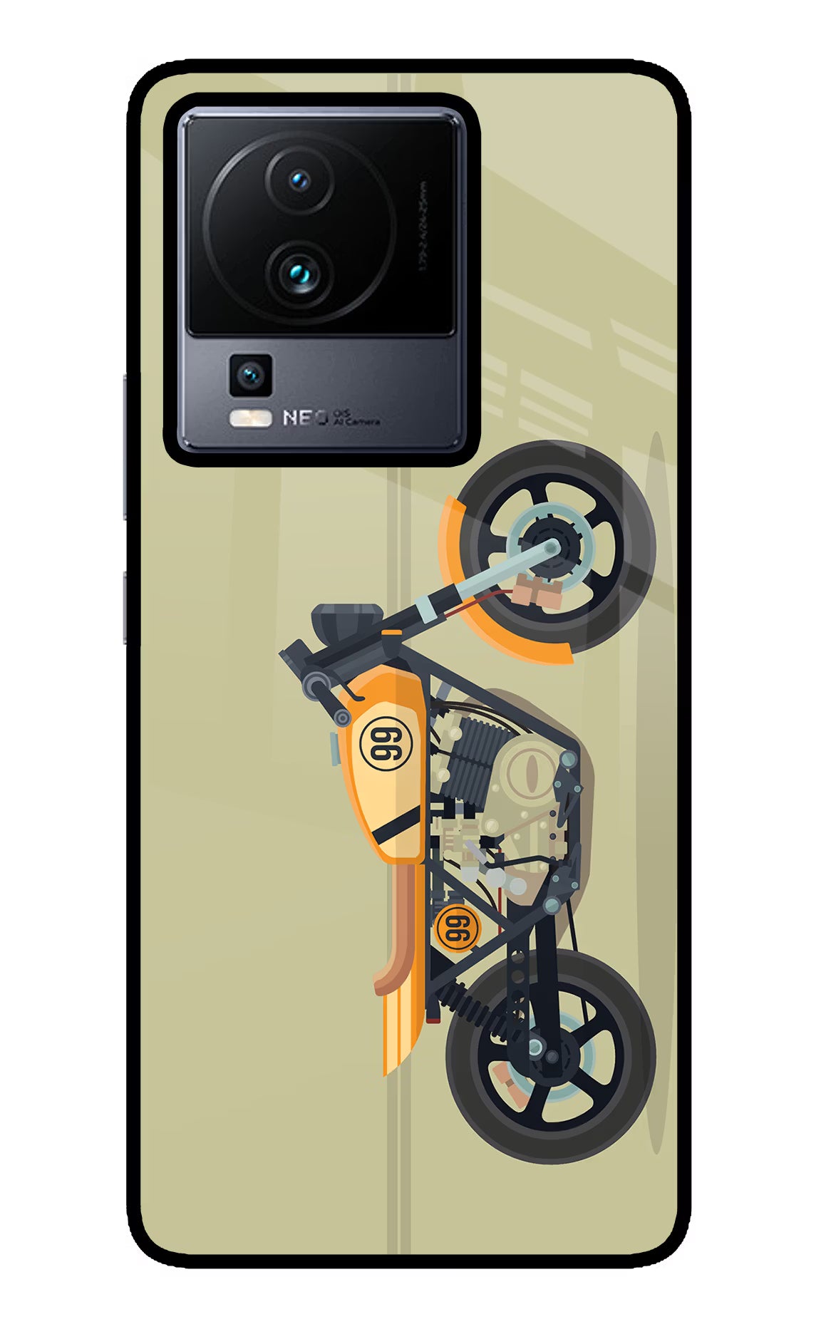 Vertical Speedster iQOO Neo 7 Pro Glass Case - Vertical Speedster iQOO Neo 7 Pro Glass Case Vertical Speedster iQOO Neo 7 Pro Glass Case