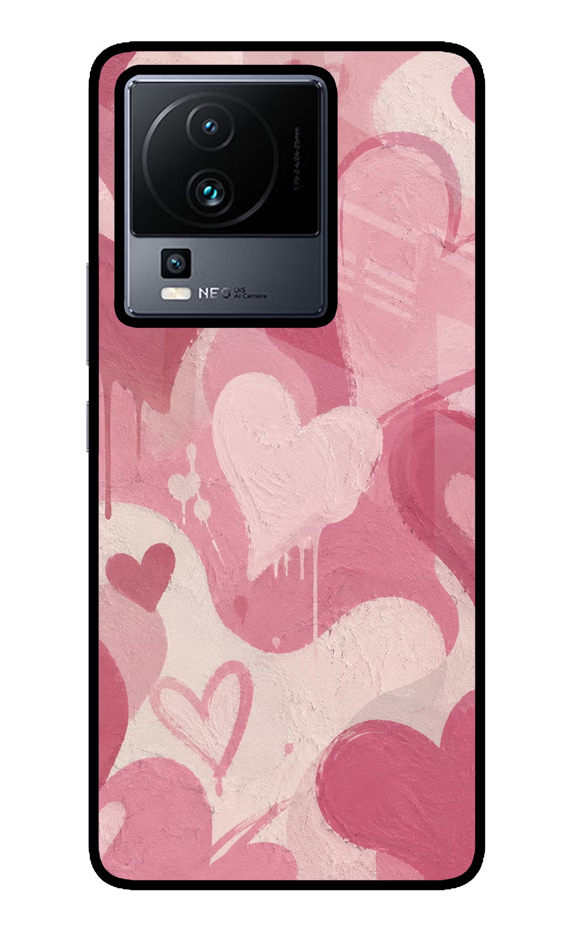 Hearty case iQOO Neo 7 Pro Back Cover - Hearty case iQOO Neo 7 Pro Glass Case Back Cover by Casekaro Hearty case iQOO Neo 7 Pro Glass Case Back Cover by Casekaro