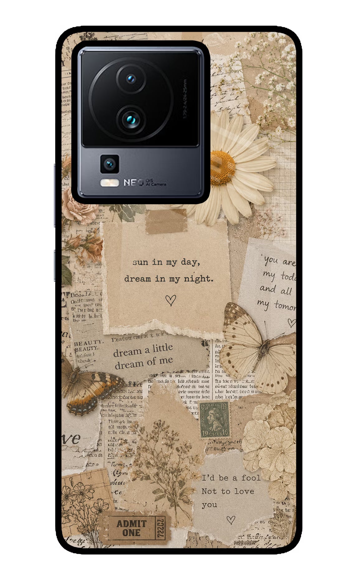 Vintage case iQOO Neo 7 Pro Glass Case - Vintage case iQOO Neo 7 Pro Glass Case Vintage case iQOO Neo 7 Pro Glass Case