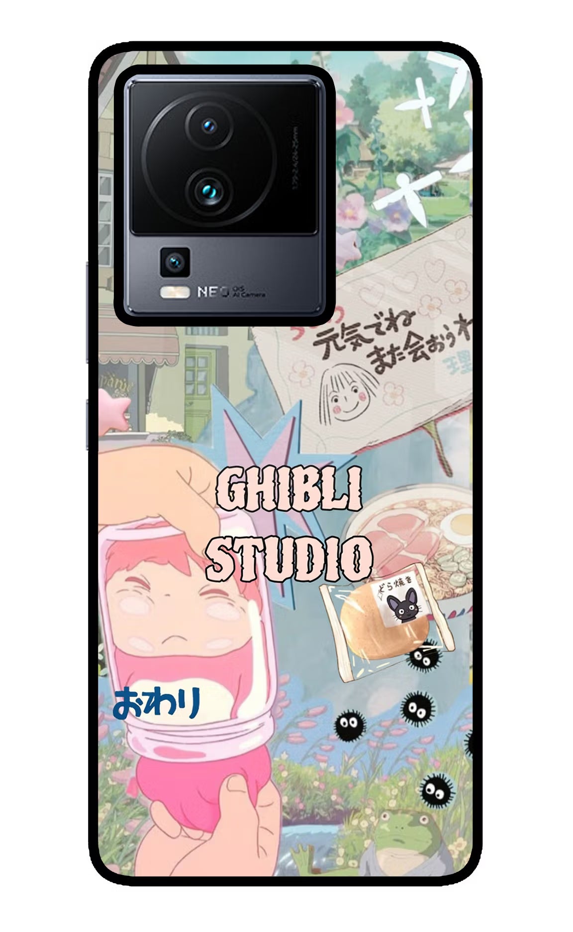 Studio Ghibli iQOO Neo 7 Pro Glass Case - Studio Ghibli iQOO Neo 7 Pro Glass Case Studio Ghibli iQOO Neo 7 Pro Glass Case