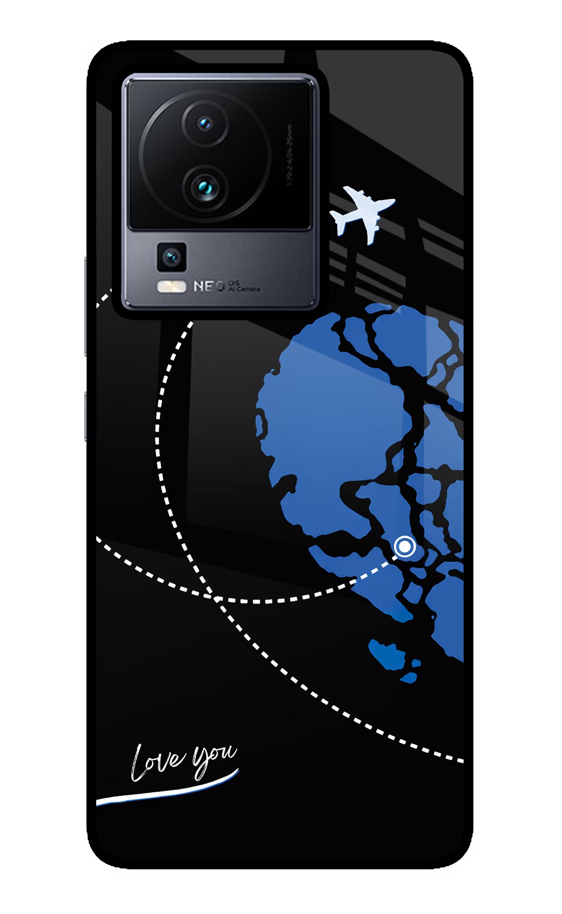 Love Orbit iQOO Neo 7 Pro Glass Case - Love Orbit iQOO Neo 7 Pro Glass Case Love Orbit iQOO Neo 7 Pro Glass Case