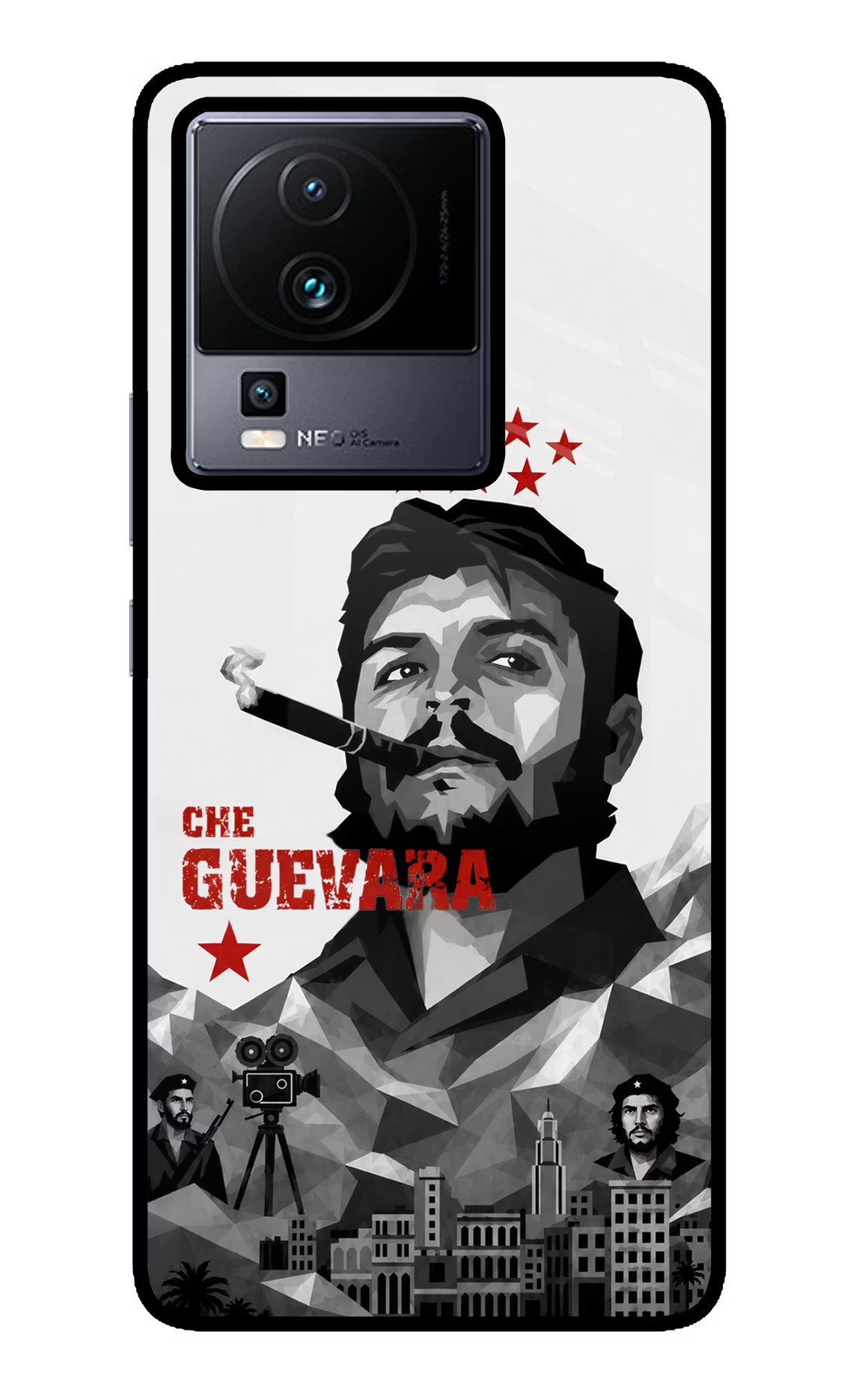 Che Guevara Iconic iQOO Neo 7 Pro Glass Case - Che Guevara Iconic iQOO Neo 7 Pro Glass Case Che Guevara Iconic iQOO Neo 7 Pro Glass Case