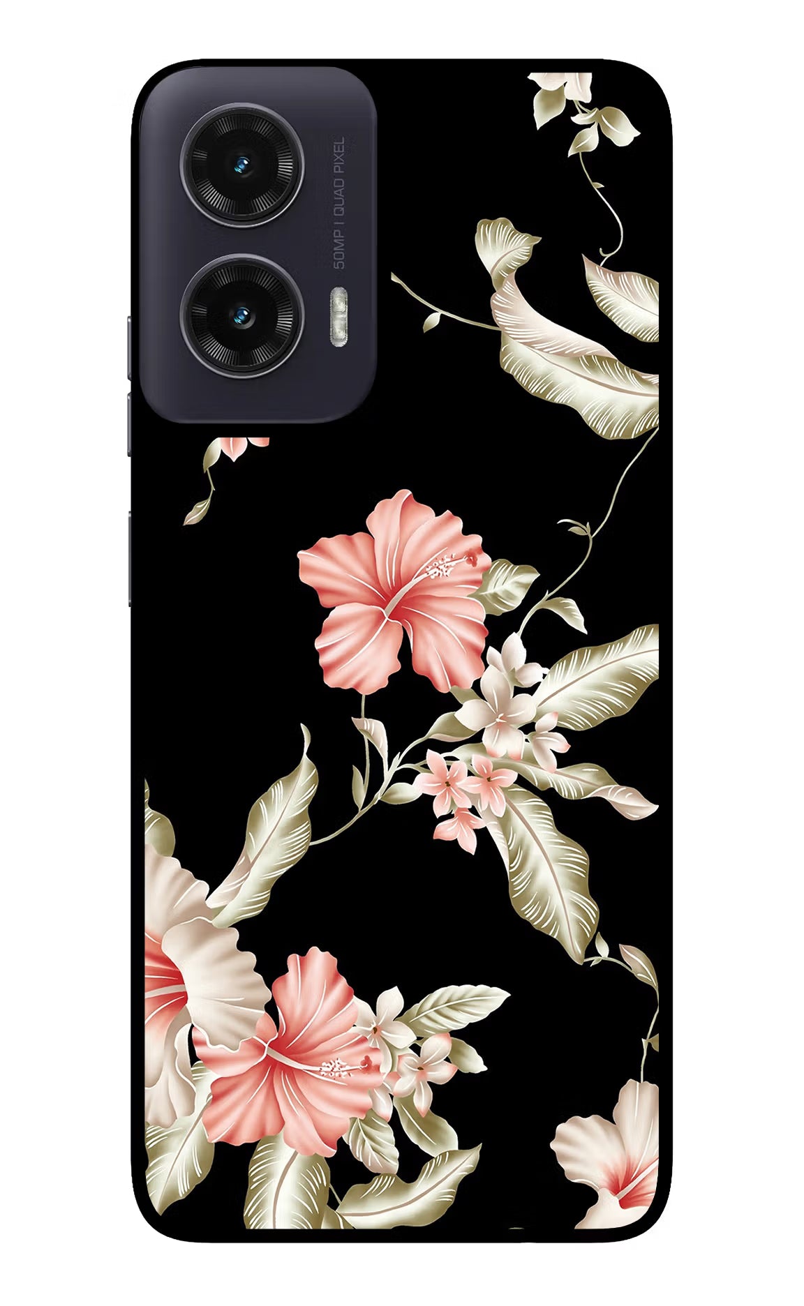 Flowers Moto G35 5G Glass Case - Flowers Moto G35 5G Glass Case Flowers Moto G35 5G Glass Case