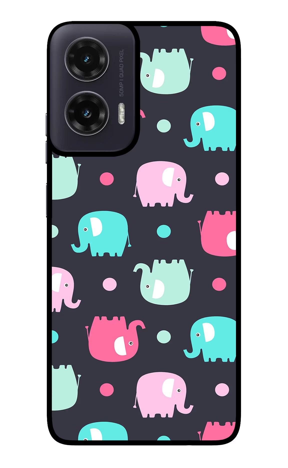 Elephants Moto G35 5G Glass Case - Elephants Moto G35 5G Glass Case Elephants Moto G35 5G Glass Case