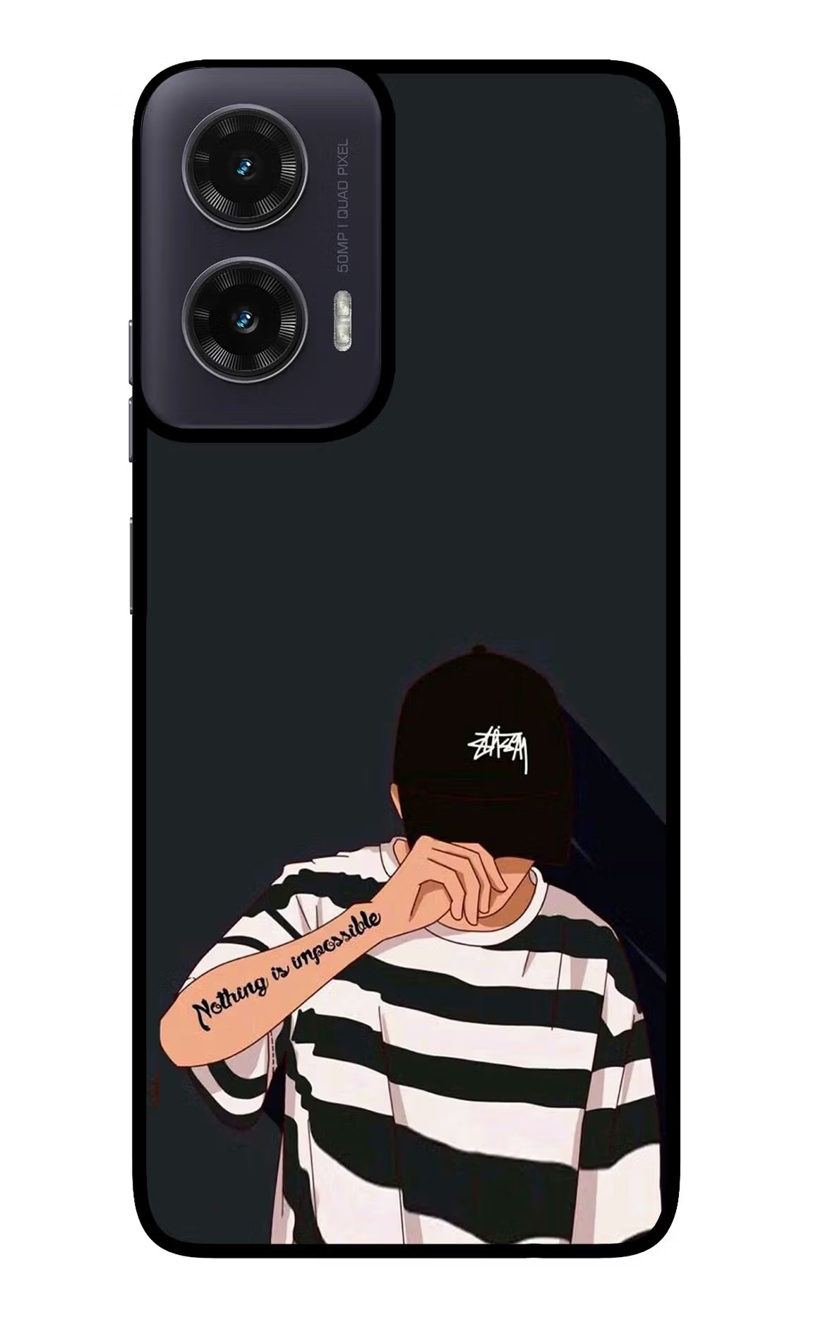 Aesthetic Boy Moto G35 5G Glass Case - Aesthetic Boy Moto G35 5G Glass Case Aesthetic Boy Moto G35 5G Glass Case