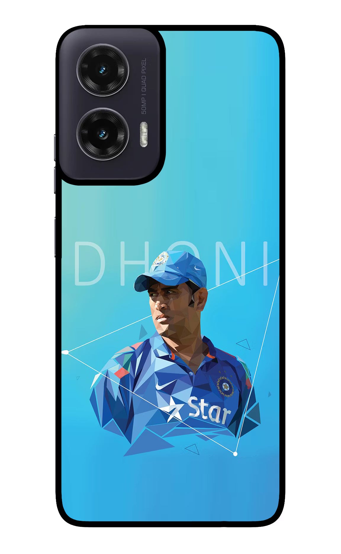 Dhoni Artwork Moto G35 5G Glass Case - Dhoni Artwork Moto G35 5G Glass Case Dhoni Artwork Moto G35 5G Glass Case