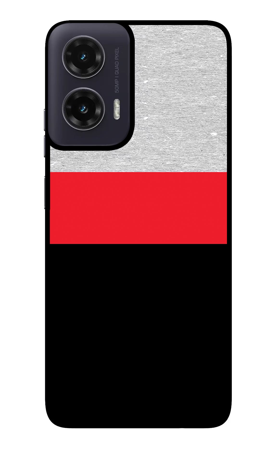 Tri Color Pattern Moto G35 5G Glass Case - Tri Color Pattern Moto G35 5G Glass Case Tri Color Pattern Moto G35 5G Glass Case