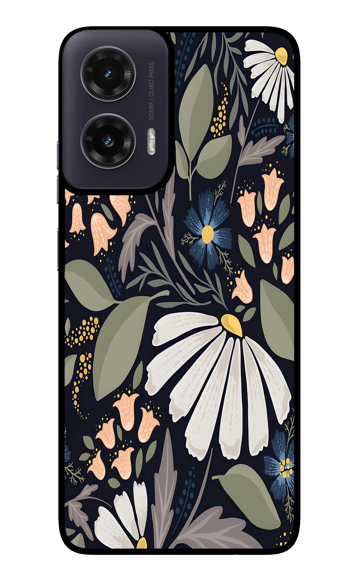 Flowers Art Moto G35 5G Glass Case - Flowers Art Moto G35 5G Glass Case Flowers Art Moto G35 5G Glass Case