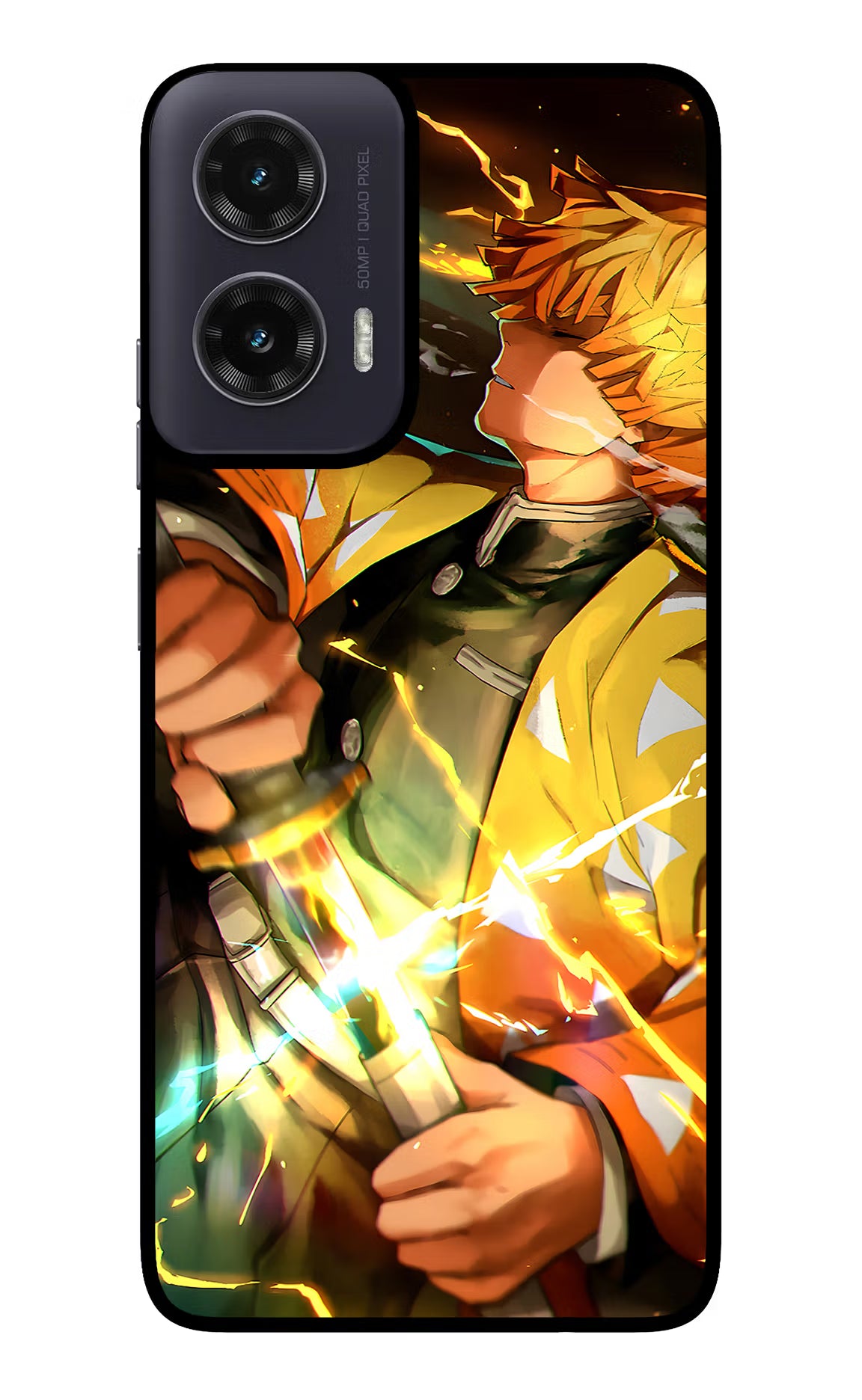 Demon Slayer Moto G35 5G Glass Case - Demon Slayer Moto G35 5G Glass Case Demon Slayer Moto G35 5G Glass Case