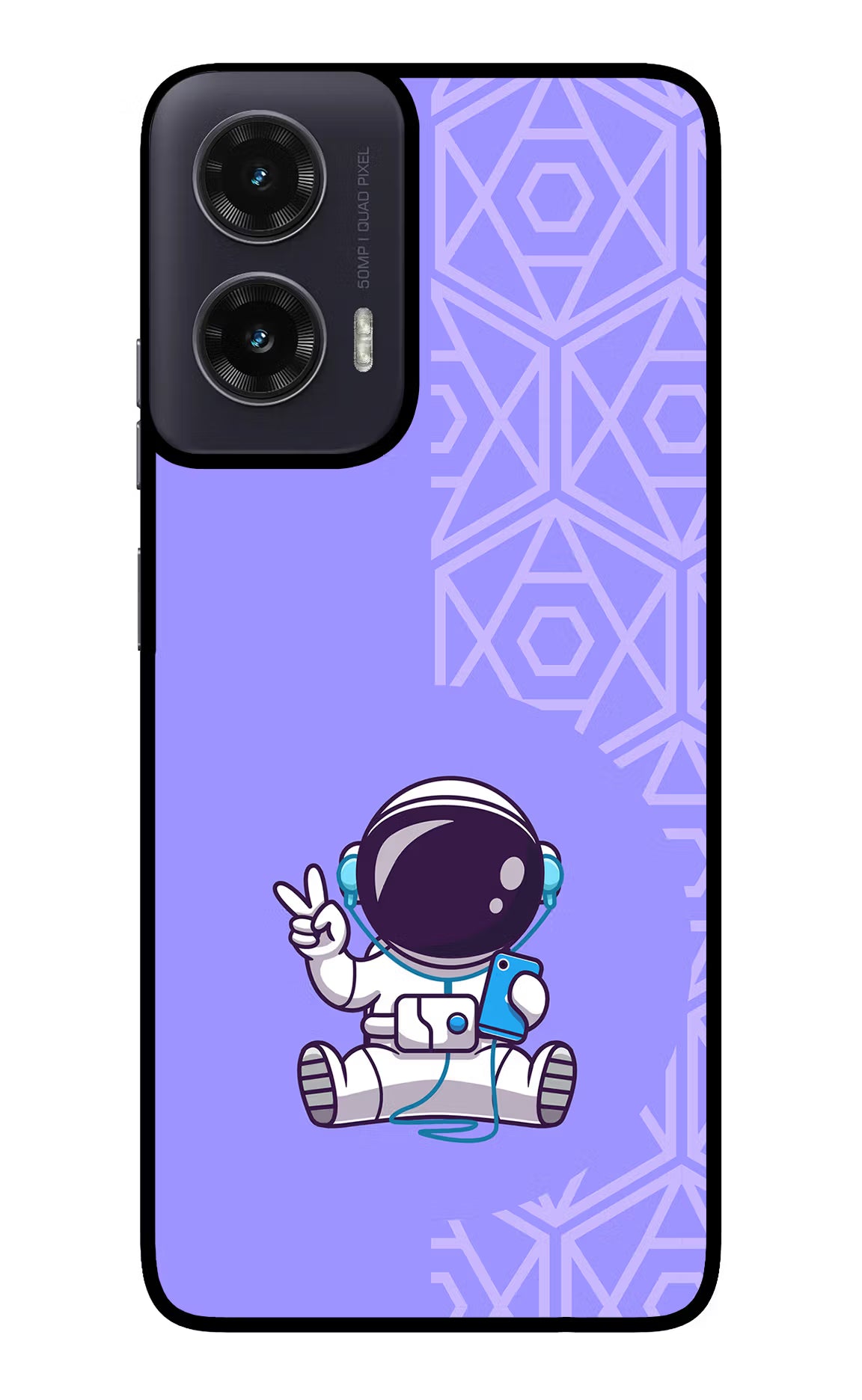 Cute Astronaut Chilling Moto G35 5G Glass Case - Cute Astronaut Chilling Moto G35 5G Glass Case Cute Astronaut Chilling Moto G35 5G Glass Case