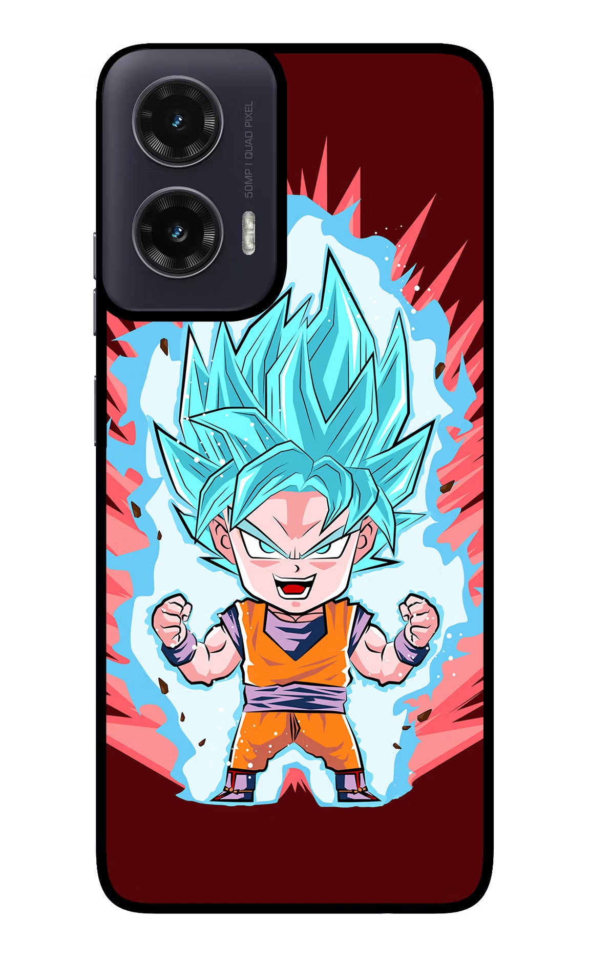 Goku Little Moto G35 5G Glass Case - Goku Little Moto G35 5G Glass Case Goku Little Moto G35 5G Glass Case