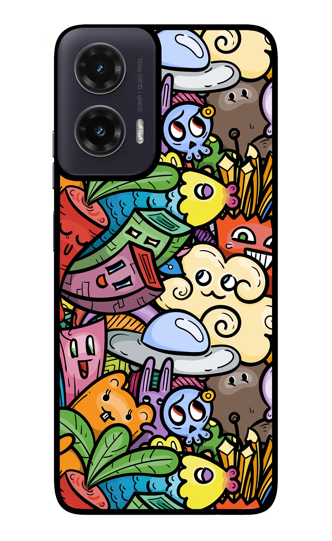 Veggie Doodle Moto G35 5G Glass Case - Veggie Doodle Moto G35 5G Glass Case Veggie Doodle Moto G35 5G Glass Case