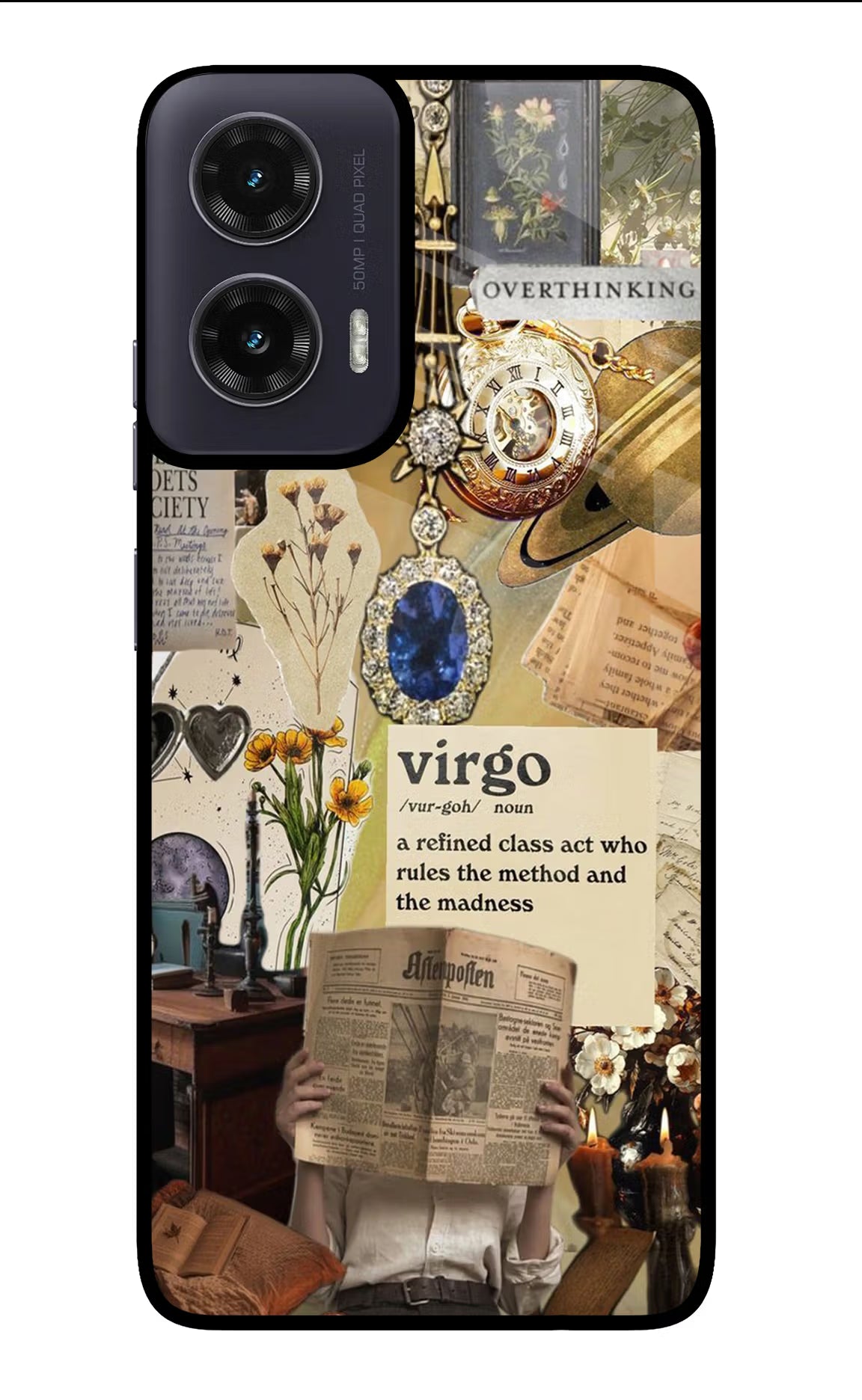 Virgo Zodiac Moto G35 5G Glass Case - Virgo Zodiac Moto G35 5G Glass Case Virgo Zodiac Moto G35 5G Glass Case