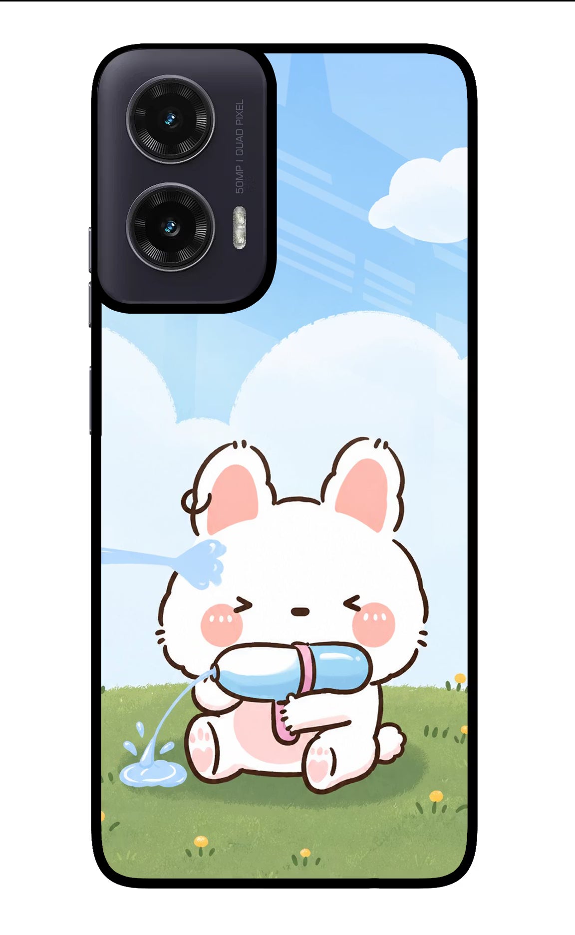 Bunny Treat Moto G35 5G Glass Case - Bunny Treat Moto G35 5G Glass Case Bunny Treat Moto G35 5G Glass Case