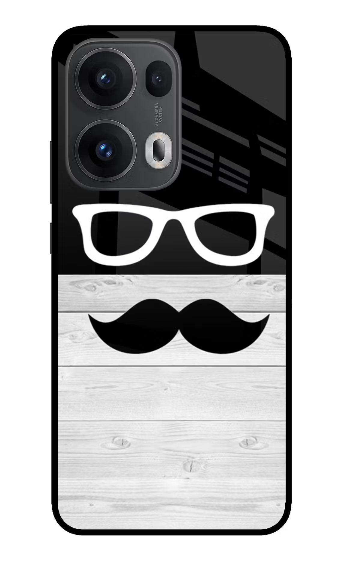 Mustache Oppo Reno13 Pro 5G Glass Case - Mustache Oppo Reno13 Pro 5G Glass Case Mustache Oppo Reno13 Pro 5G Glass Case