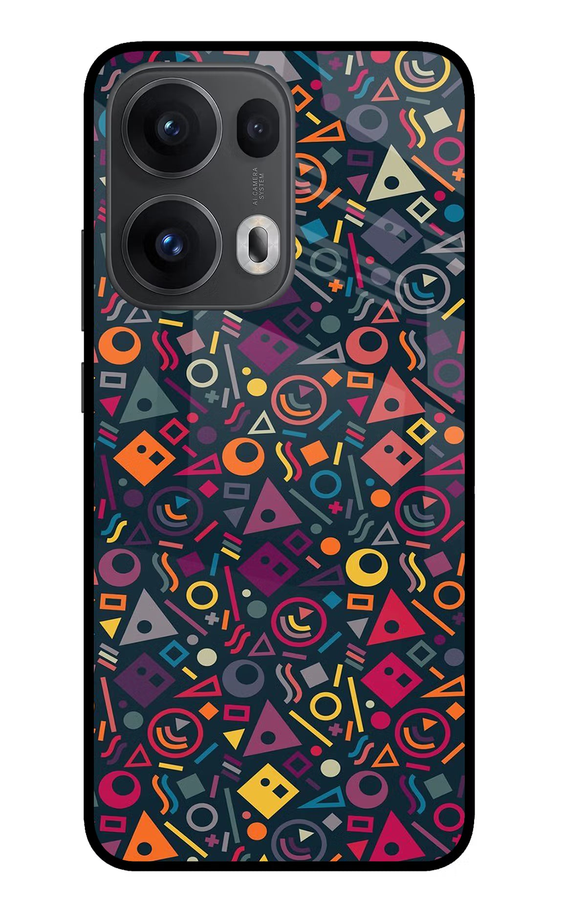 Geometric Abstract Oppo Reno13 Pro 5G Glass Case - Geometric Abstract Oppo Reno13 Pro 5G Glass Case Geometric Abstract Oppo Reno13 Pro 5G Glass Case